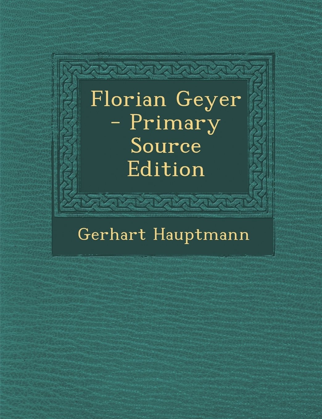 Florian Geyer - Primary Source Edition
