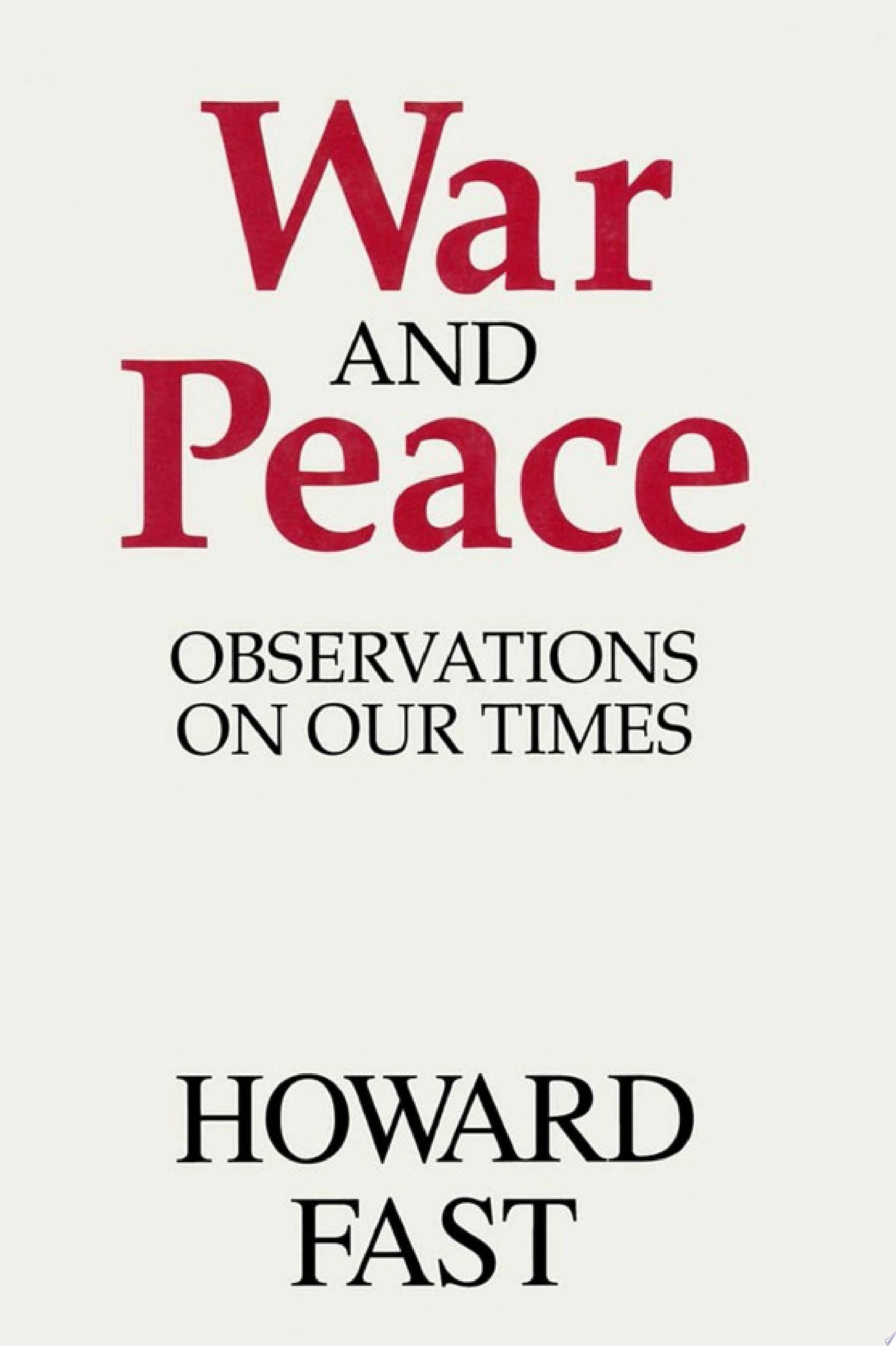 War and Peace