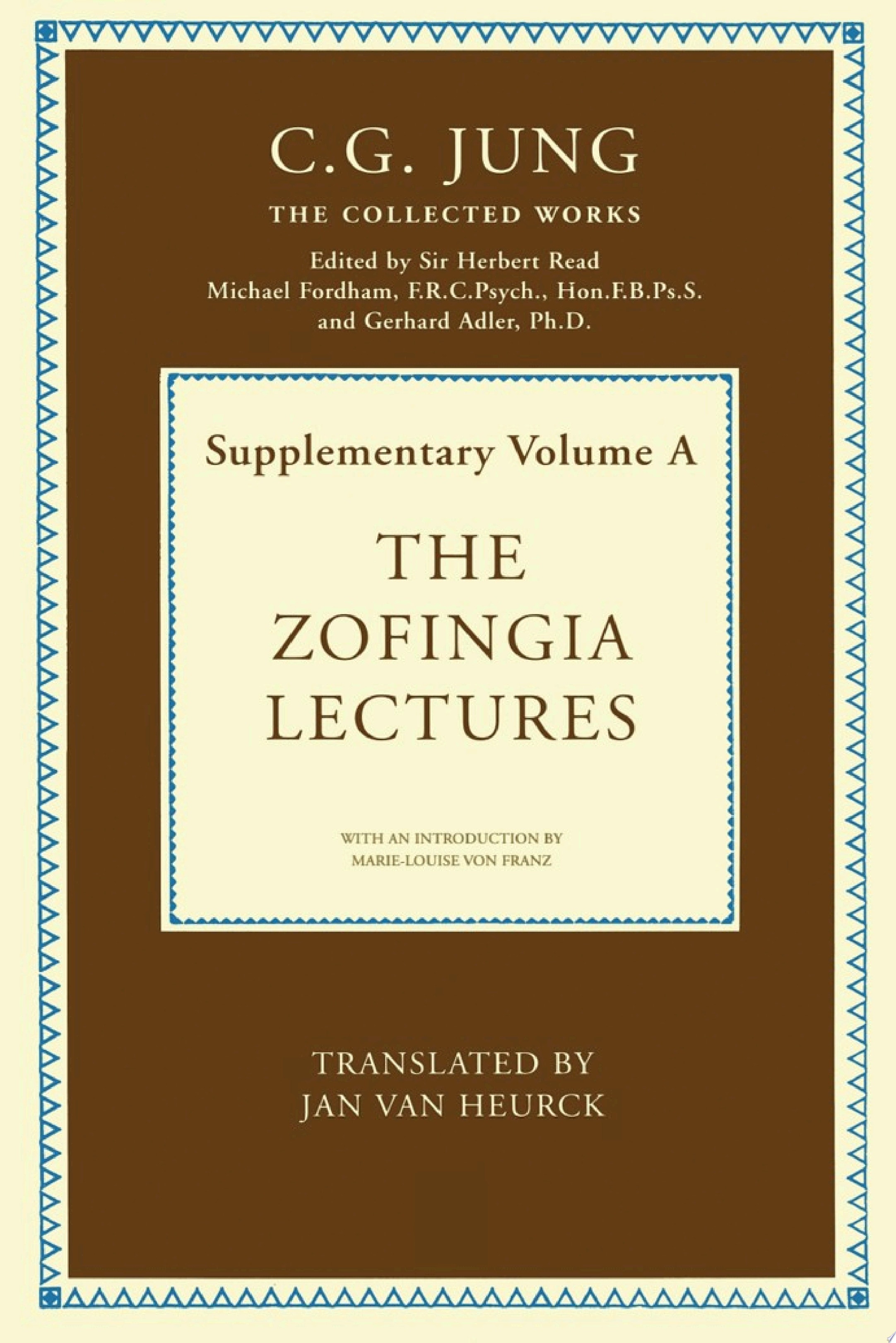 The Zofingia Lectures Supplementary Volume A