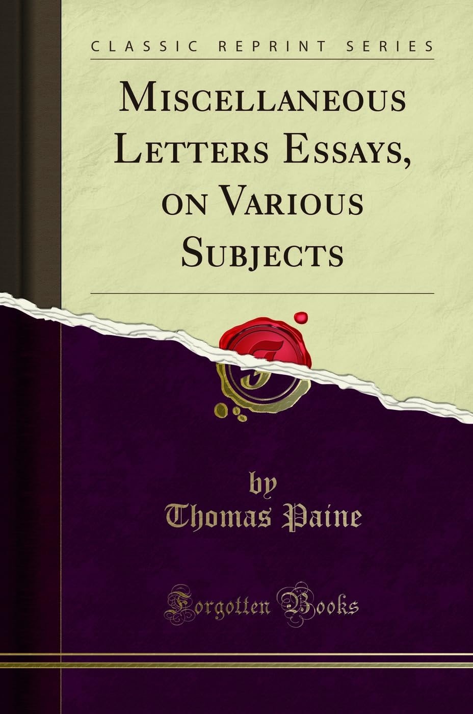 Miscellaneous Letters Essays, on Various Subjects