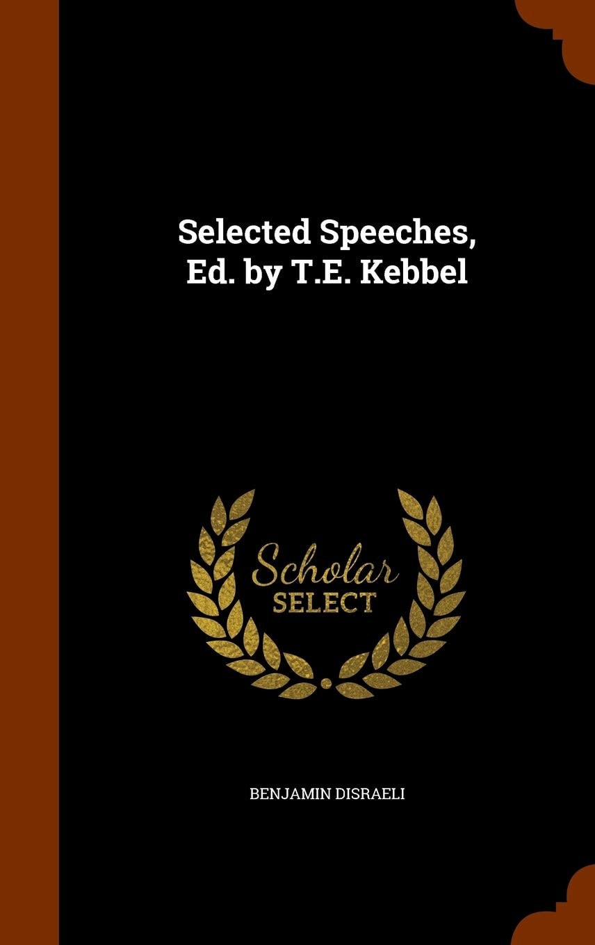 Selected Speeches, Ed. by T. E. Kebbel
