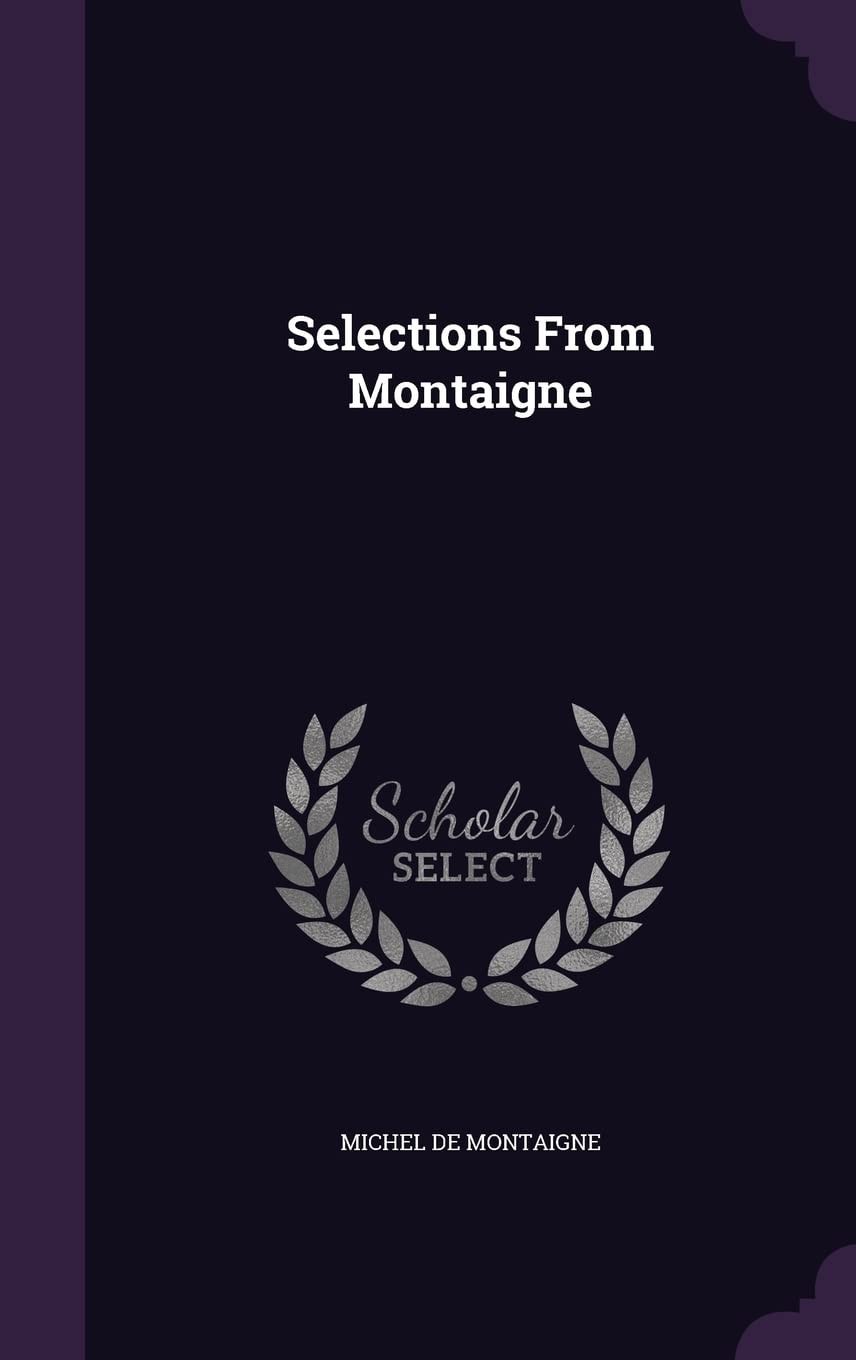 Selections From Montaigne (1914)