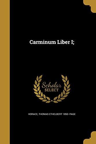 Carminum Liber I;