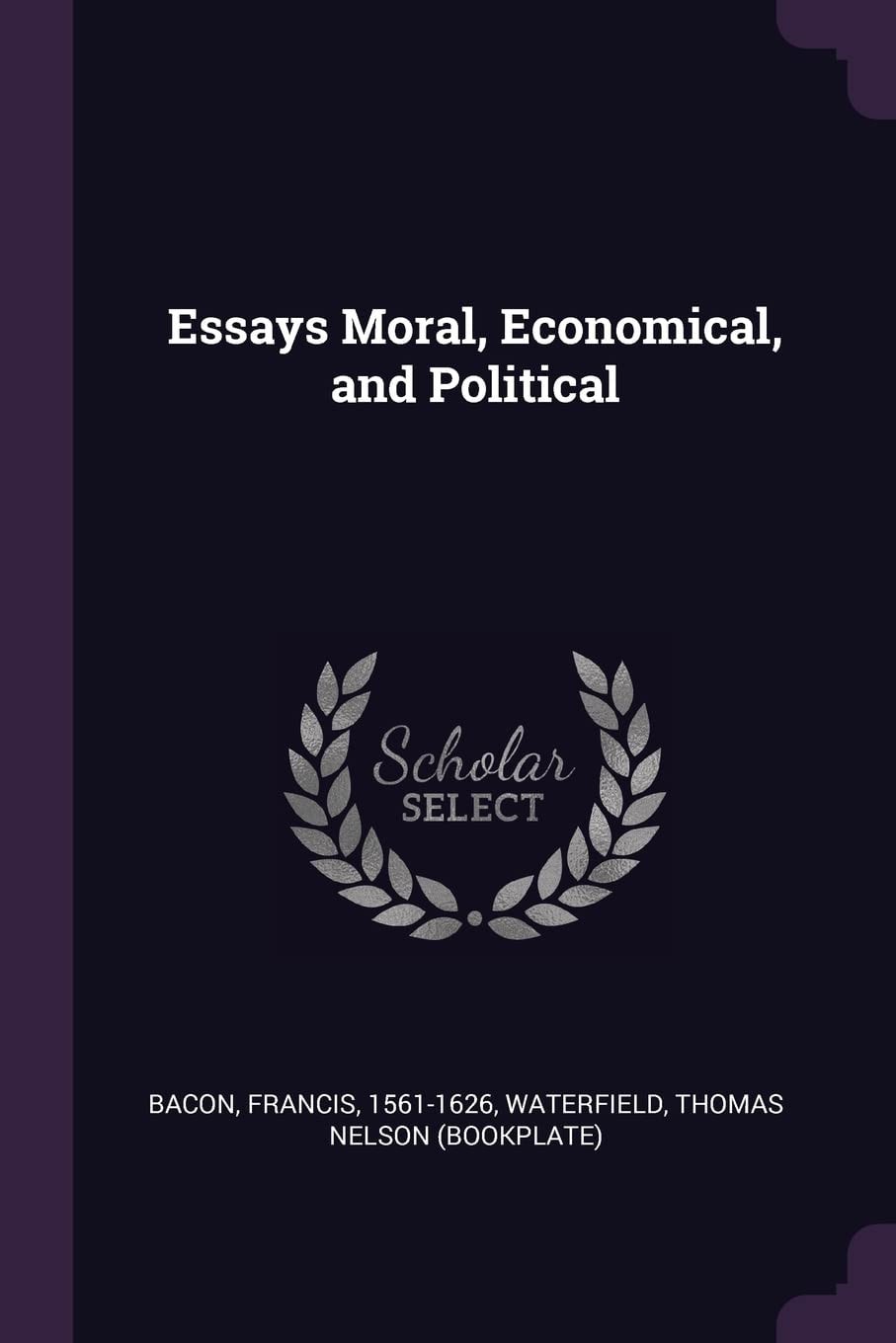 Essays, Moral, Economical and Political