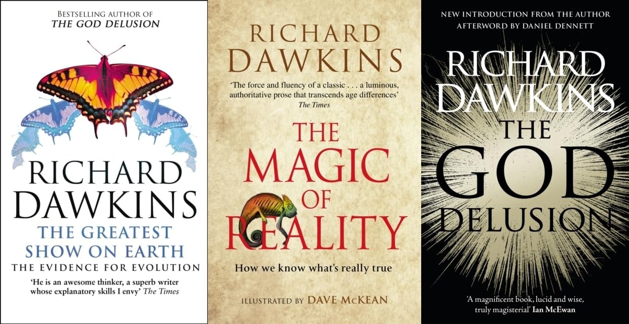 Richard Dawkins 3 books Set (The Magic of Reality, The Greatest Show on Earth, The God Delusion)