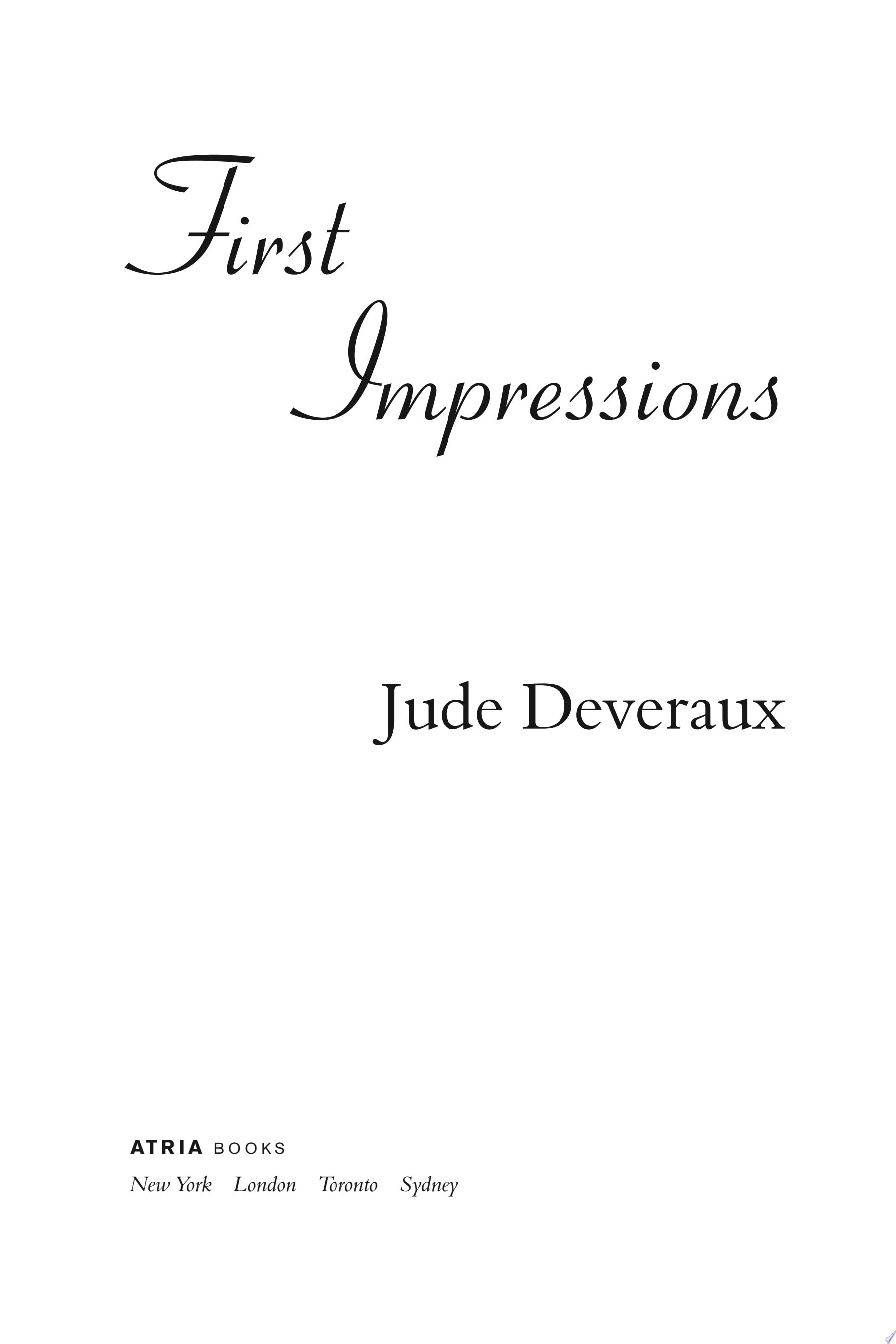 First Impressions