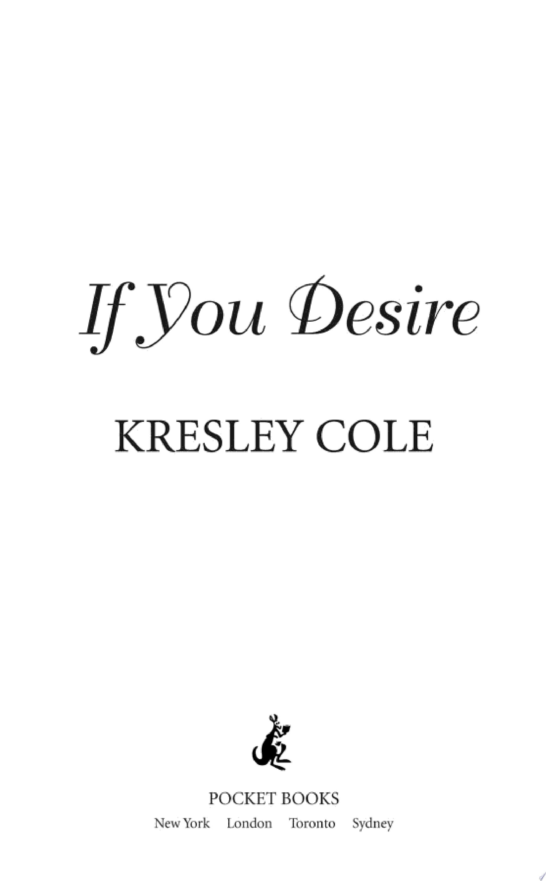 If You Desire