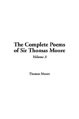 The Complete Poems of Sir Thomas Moore