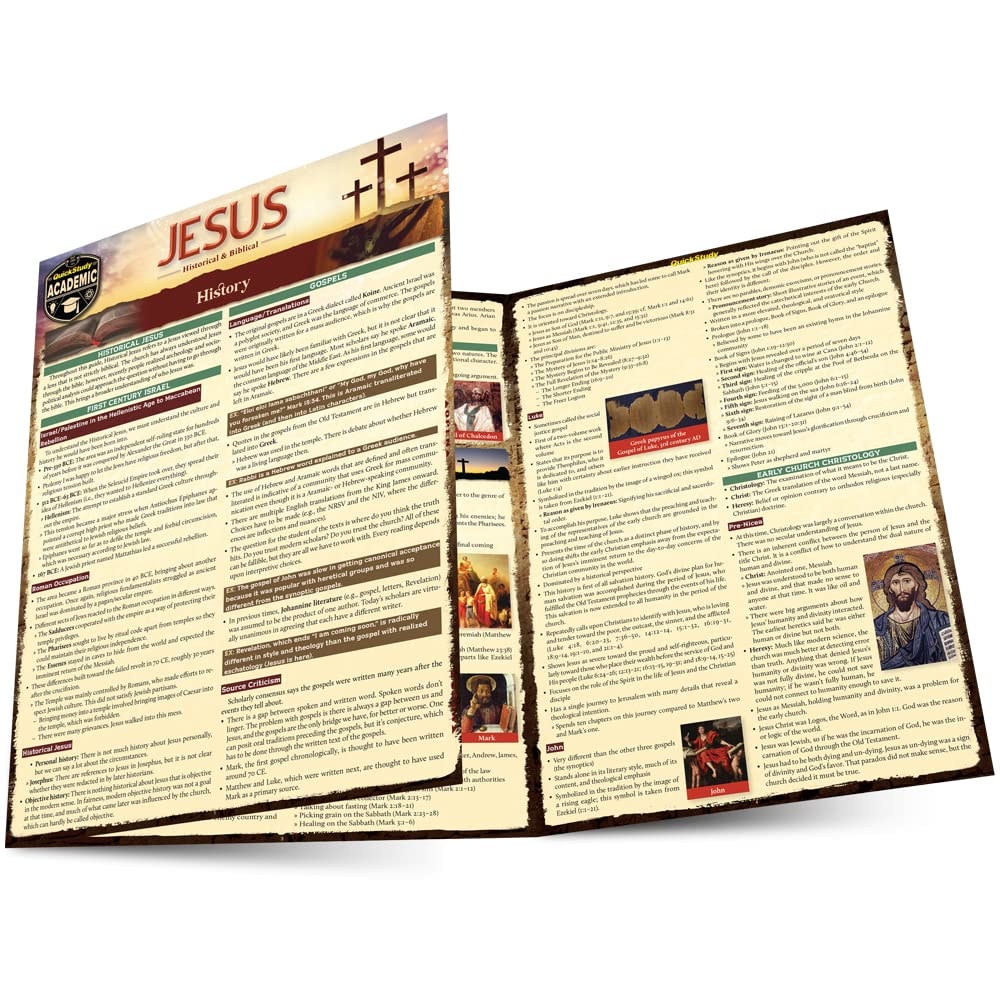 Jesus - Historical and Biblical A QuickStudy Laminated Reference Guide