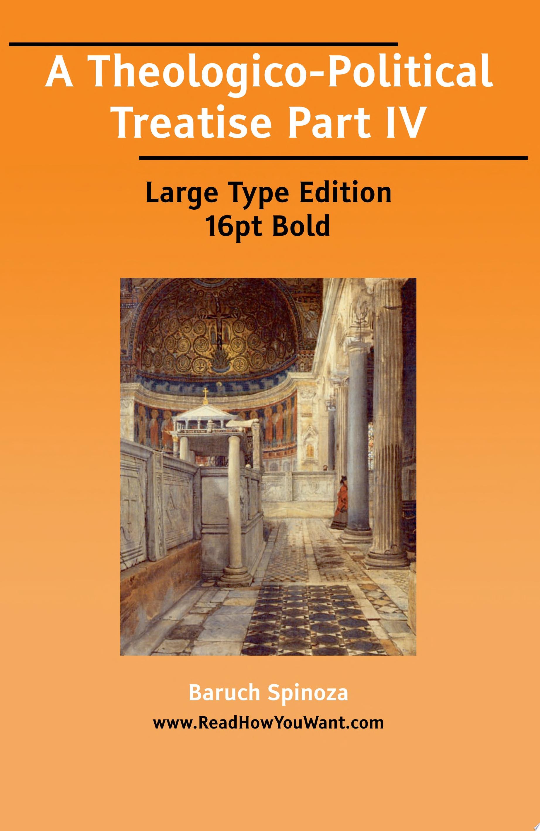 TheologicoPolitical Treatise A