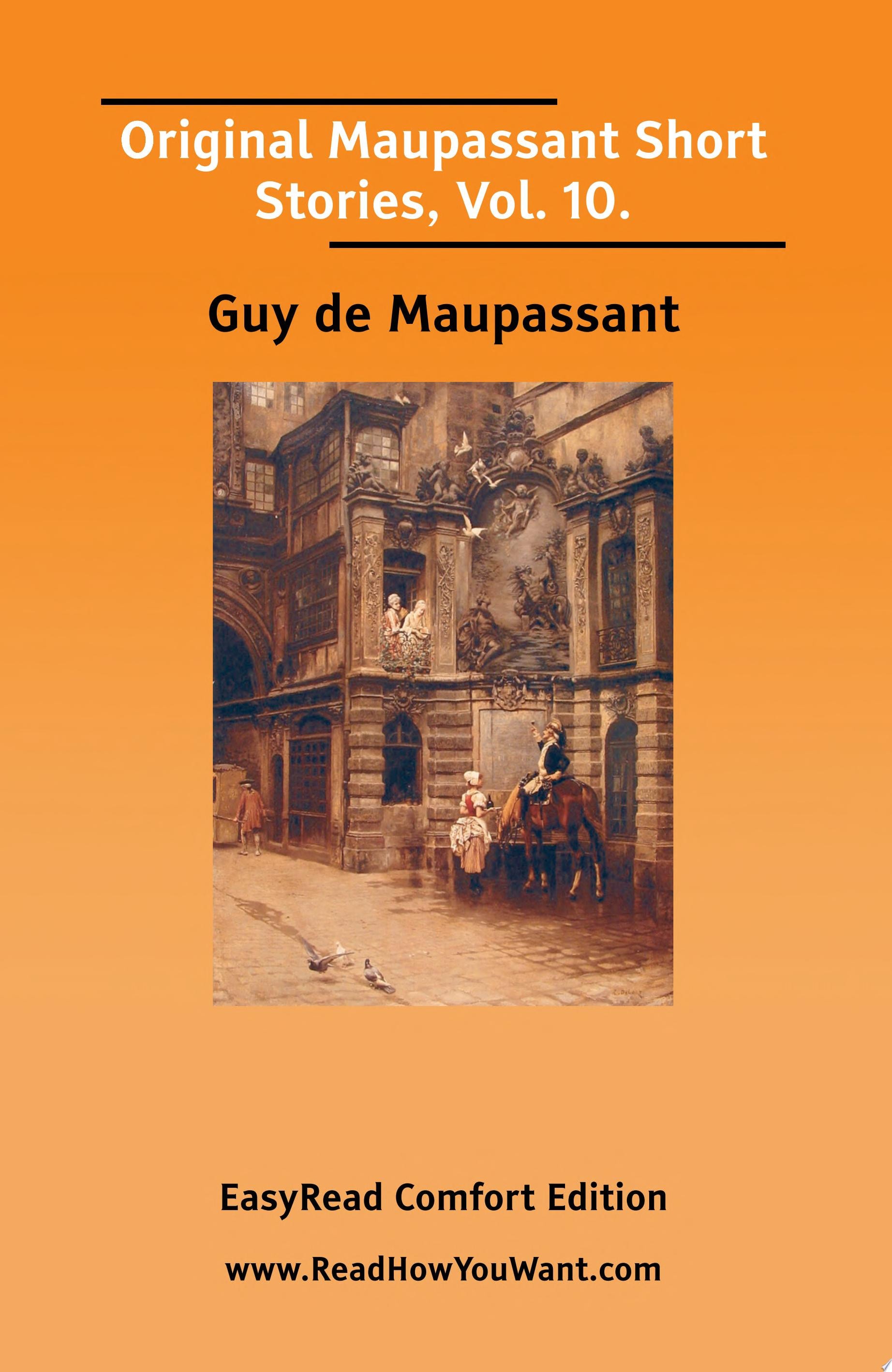 Original Maupassant Short Stories