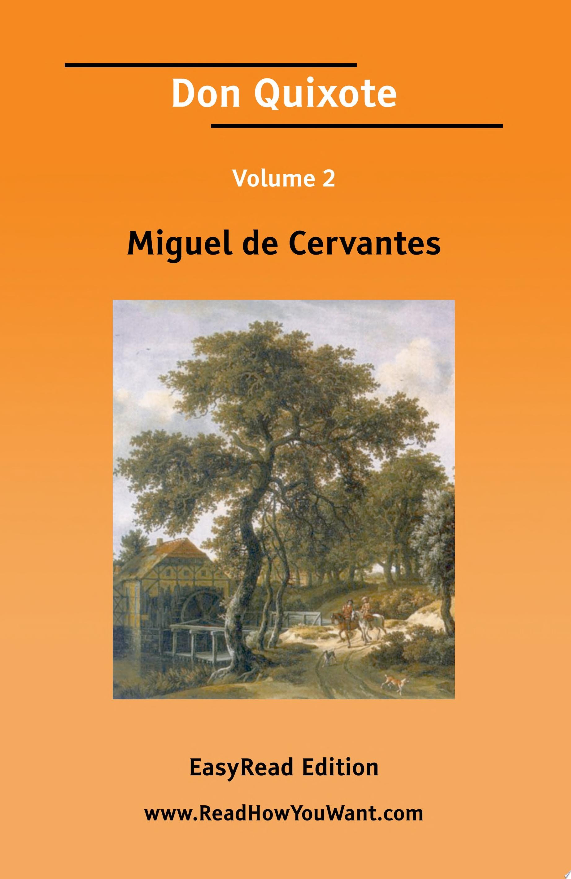 Don Quixote Volume 2 EasyRead Edition