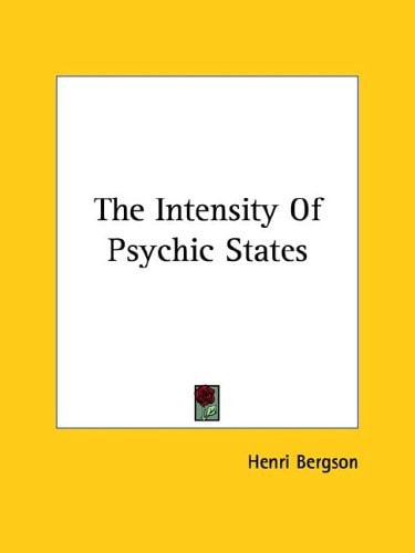 The Intensity of Psychic States
