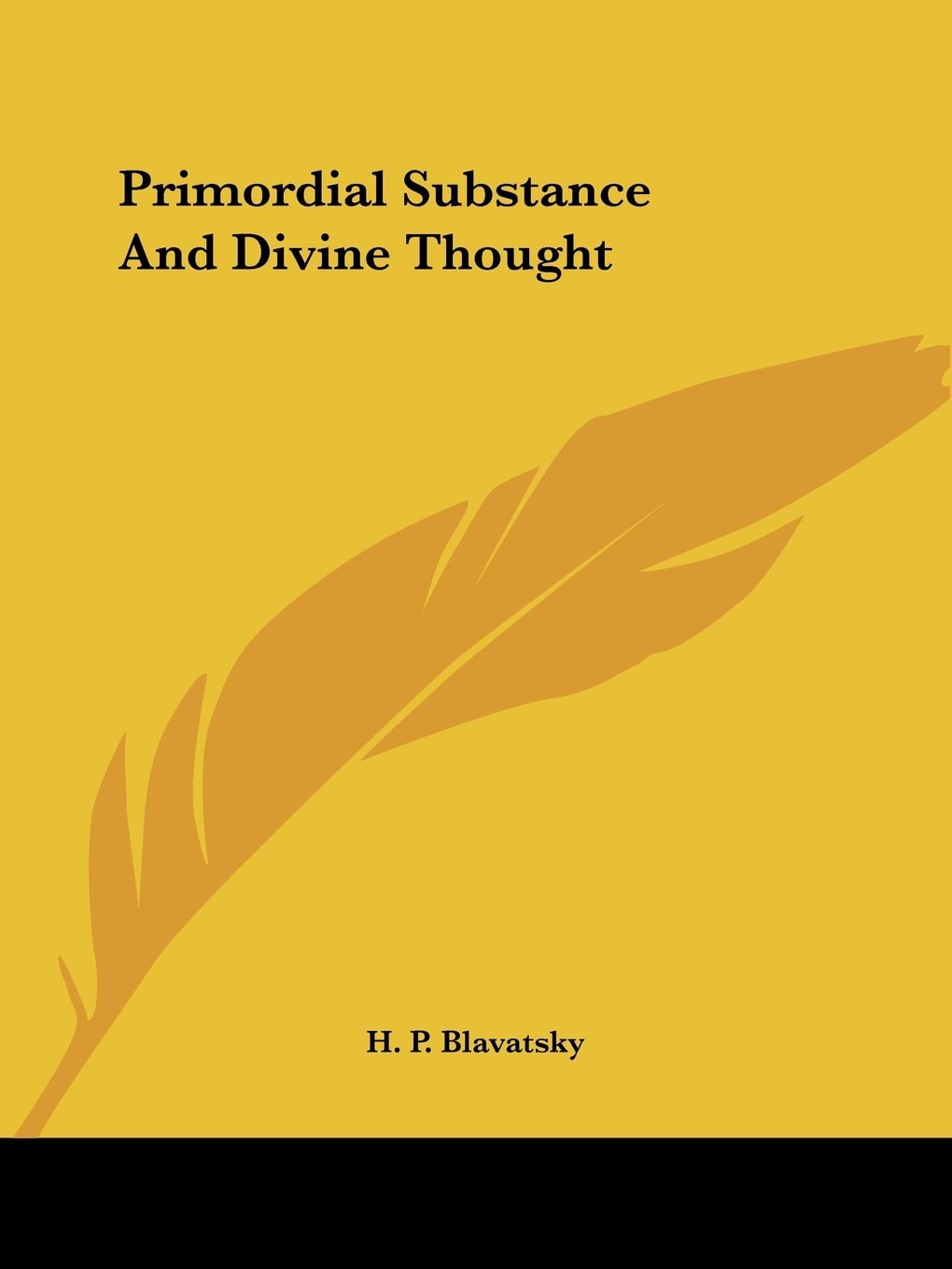 Primordial Substance and Divine Thought