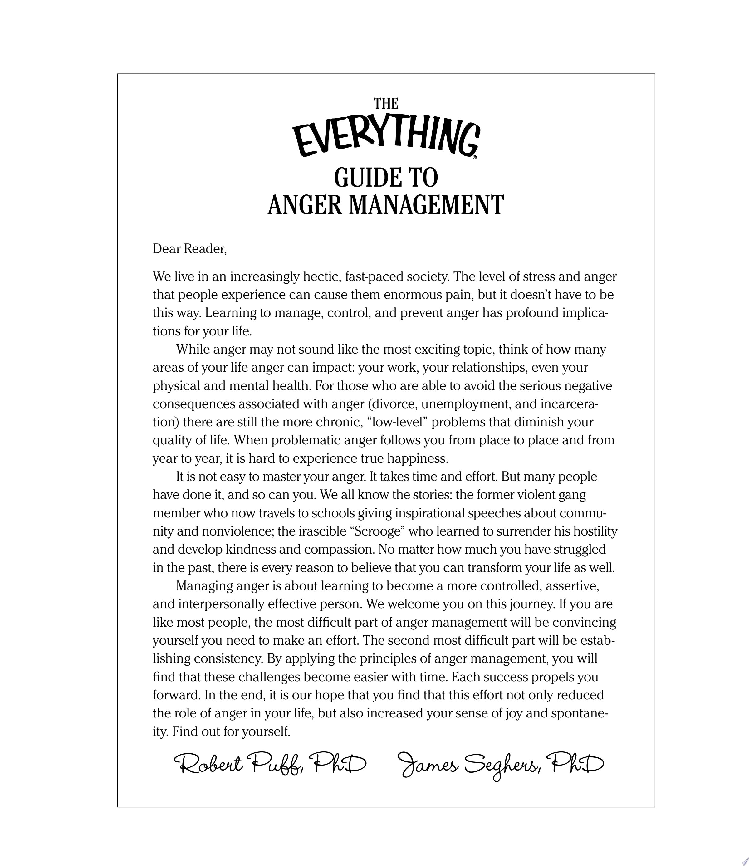 The Everything Guide to Anger Management Proven Techniques to Understand and Control Anger