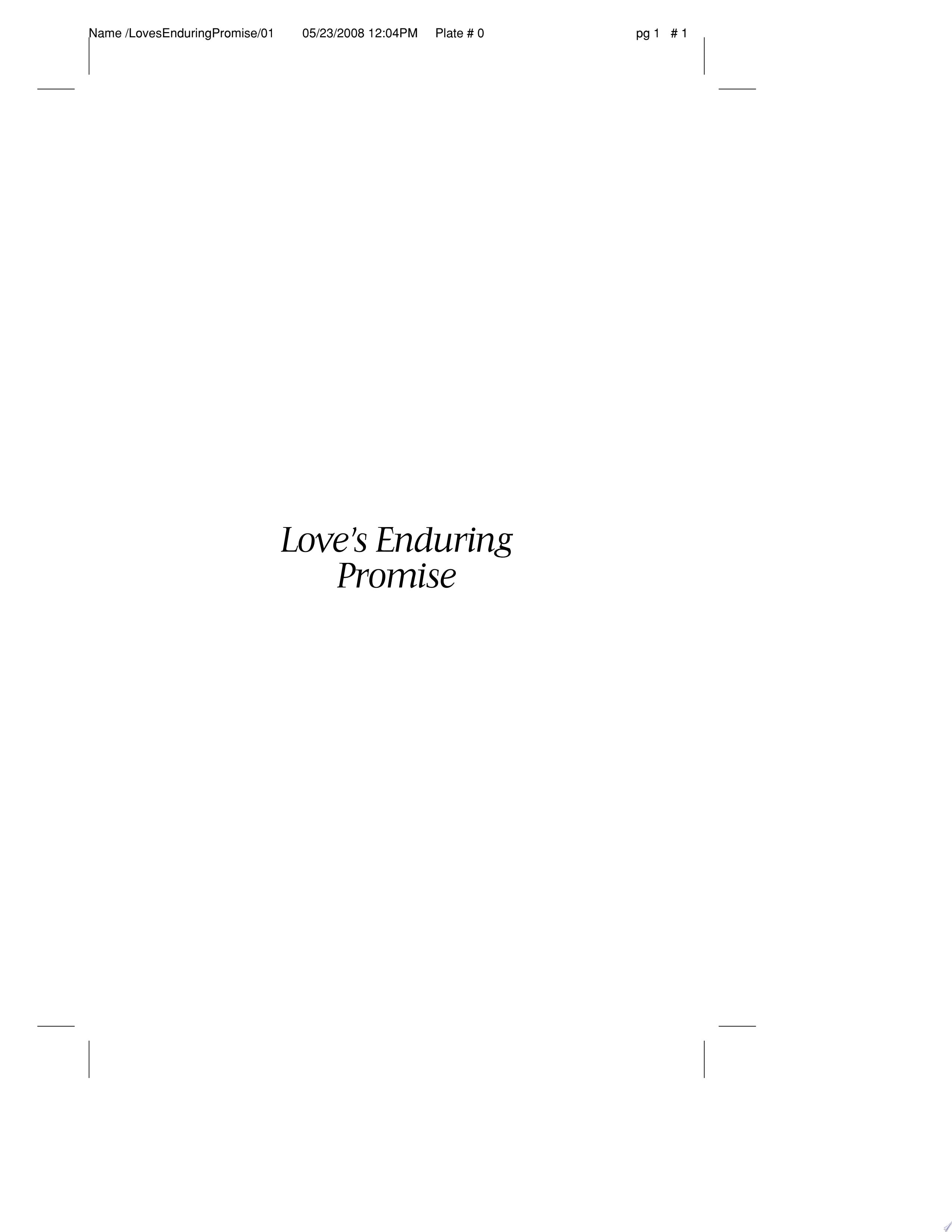 Love's Enduring Promise