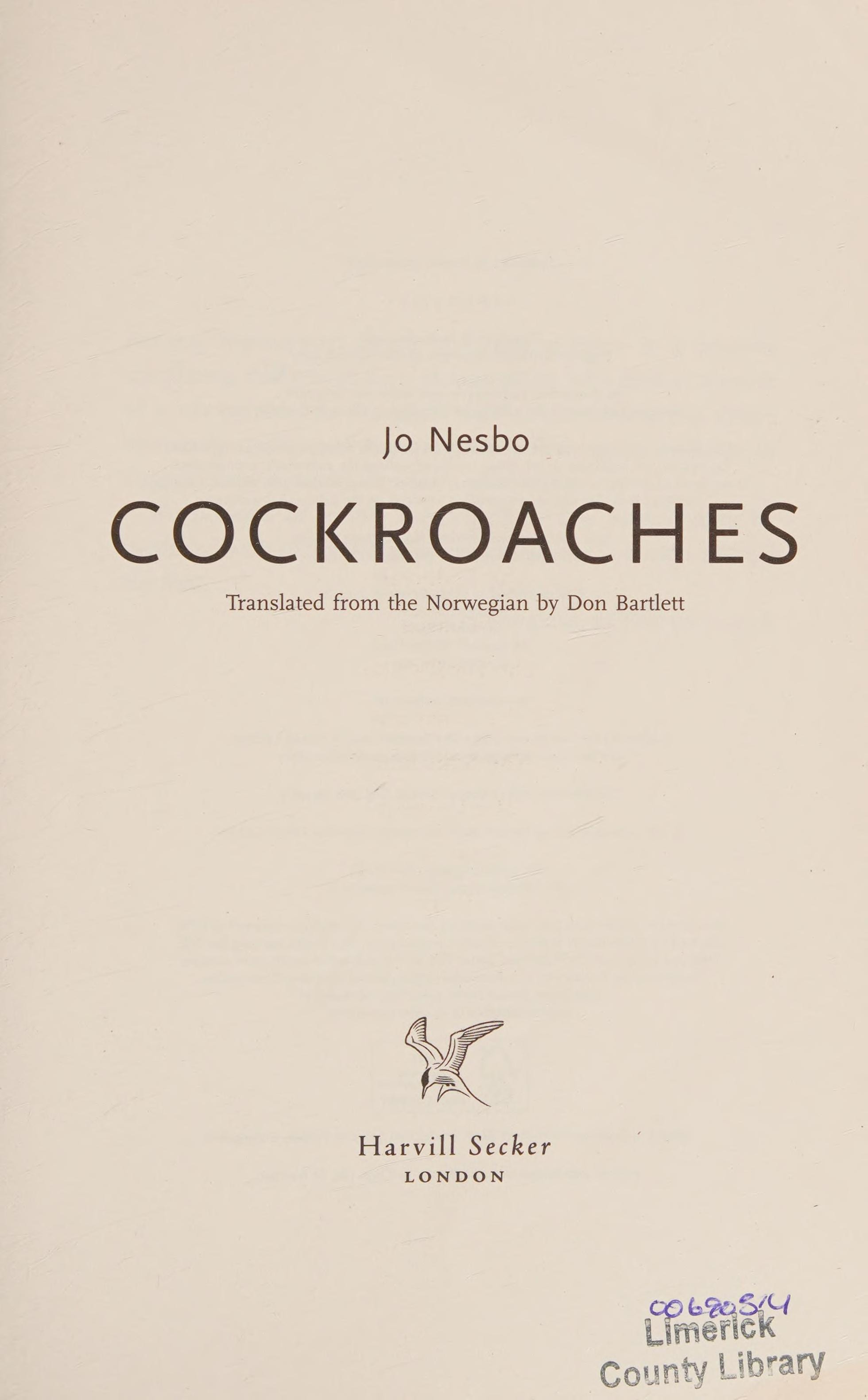 Cockroaches: Harry Hole 2