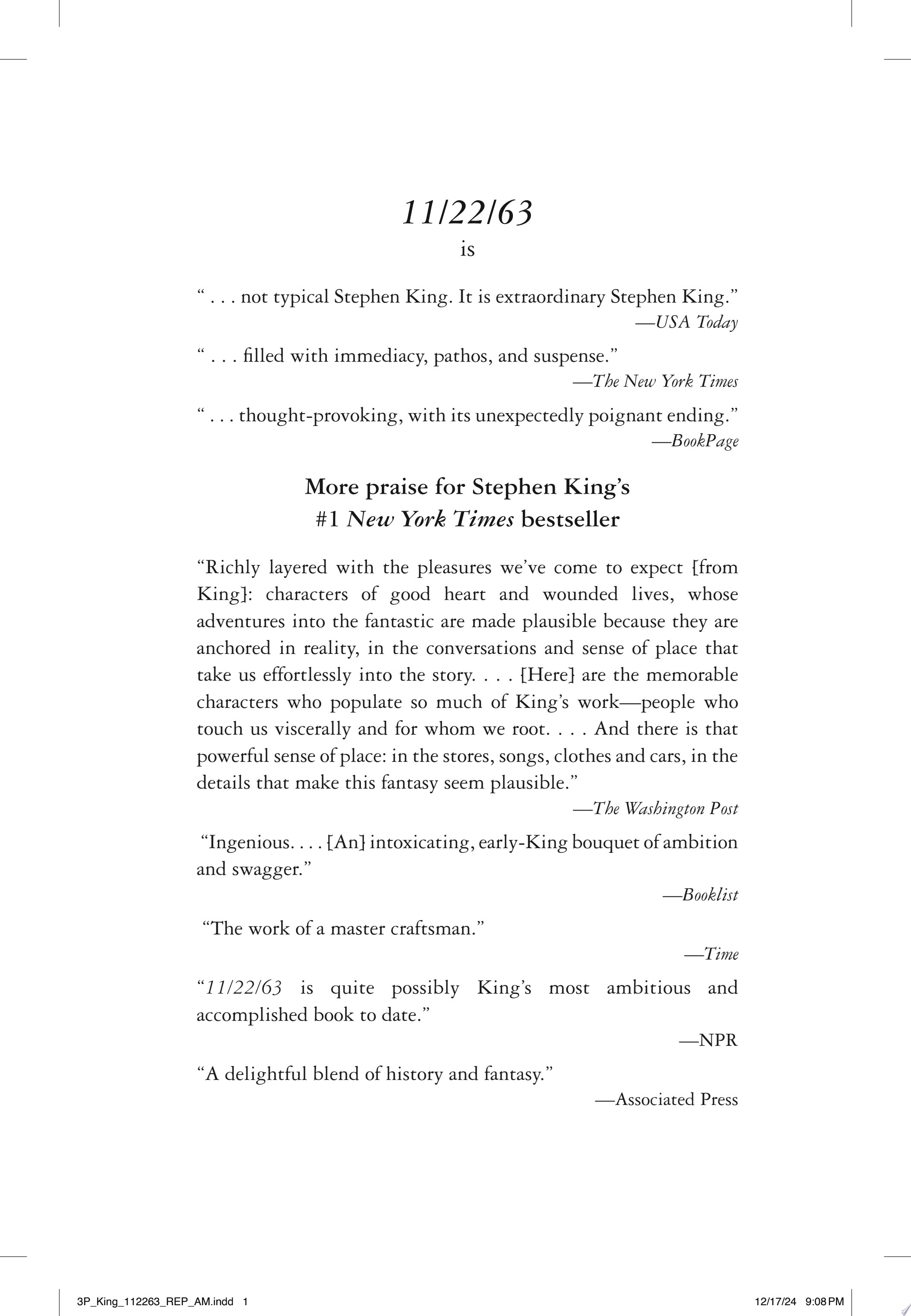 11/22/63 A Novel