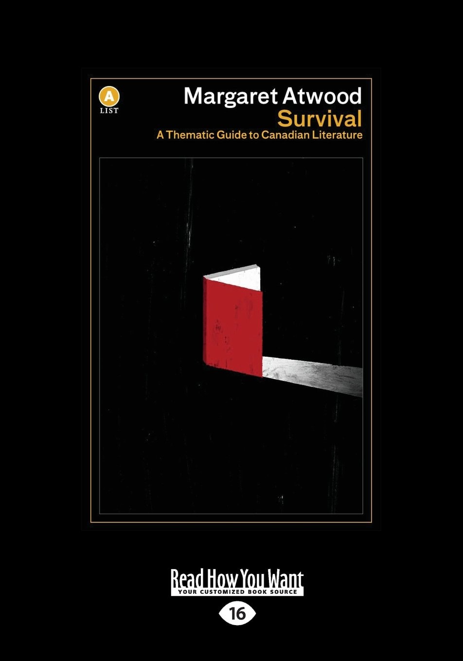 Survival A Thematic Guide to Canadian Literature