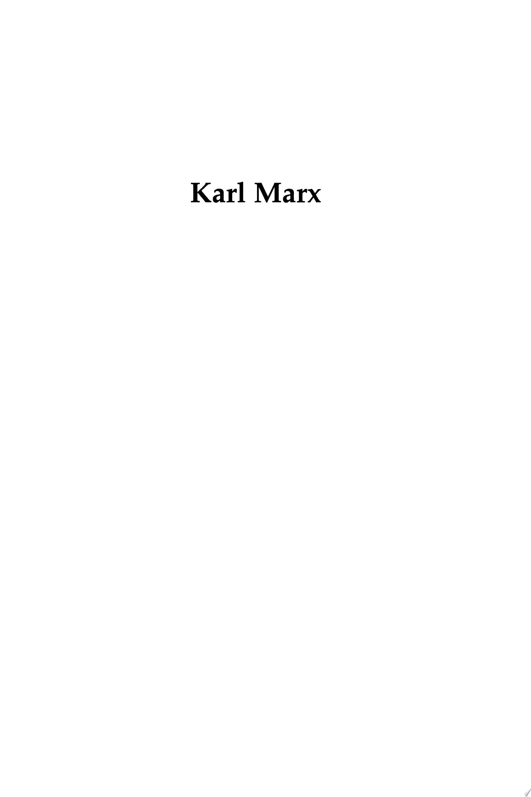 Karl Marx