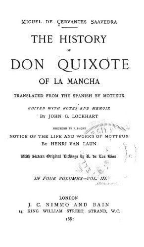 The History of Don Quixote of la Mancha