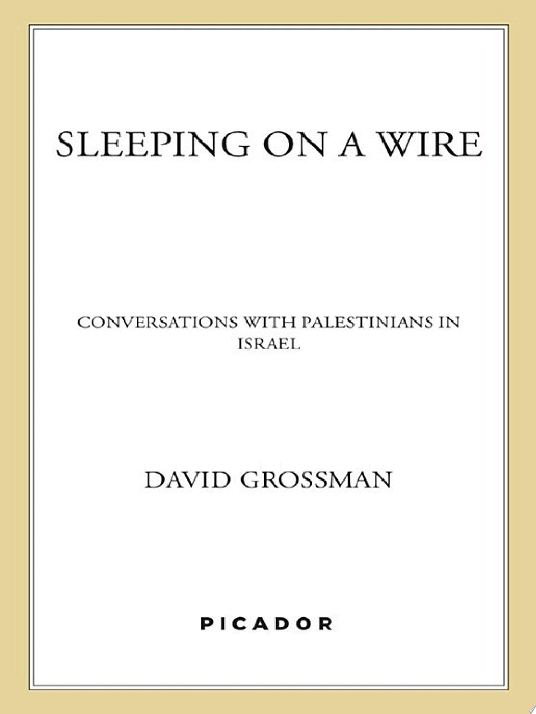 Sleeping on a Wire