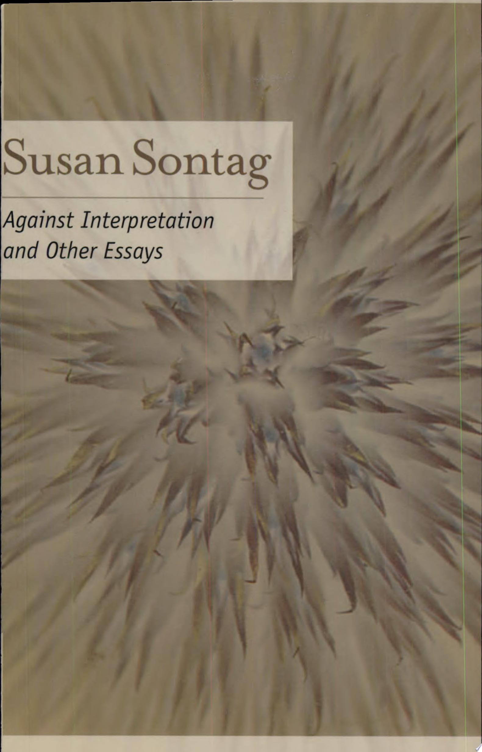 Against Interpretation