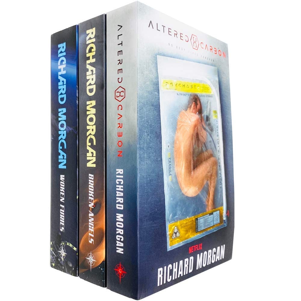 Takeshi Kovacs Novels Series 3 Books Collection Set by Richard Morgan (Altered Carbon, Broken Angels & Woken Furies) NETFLIX