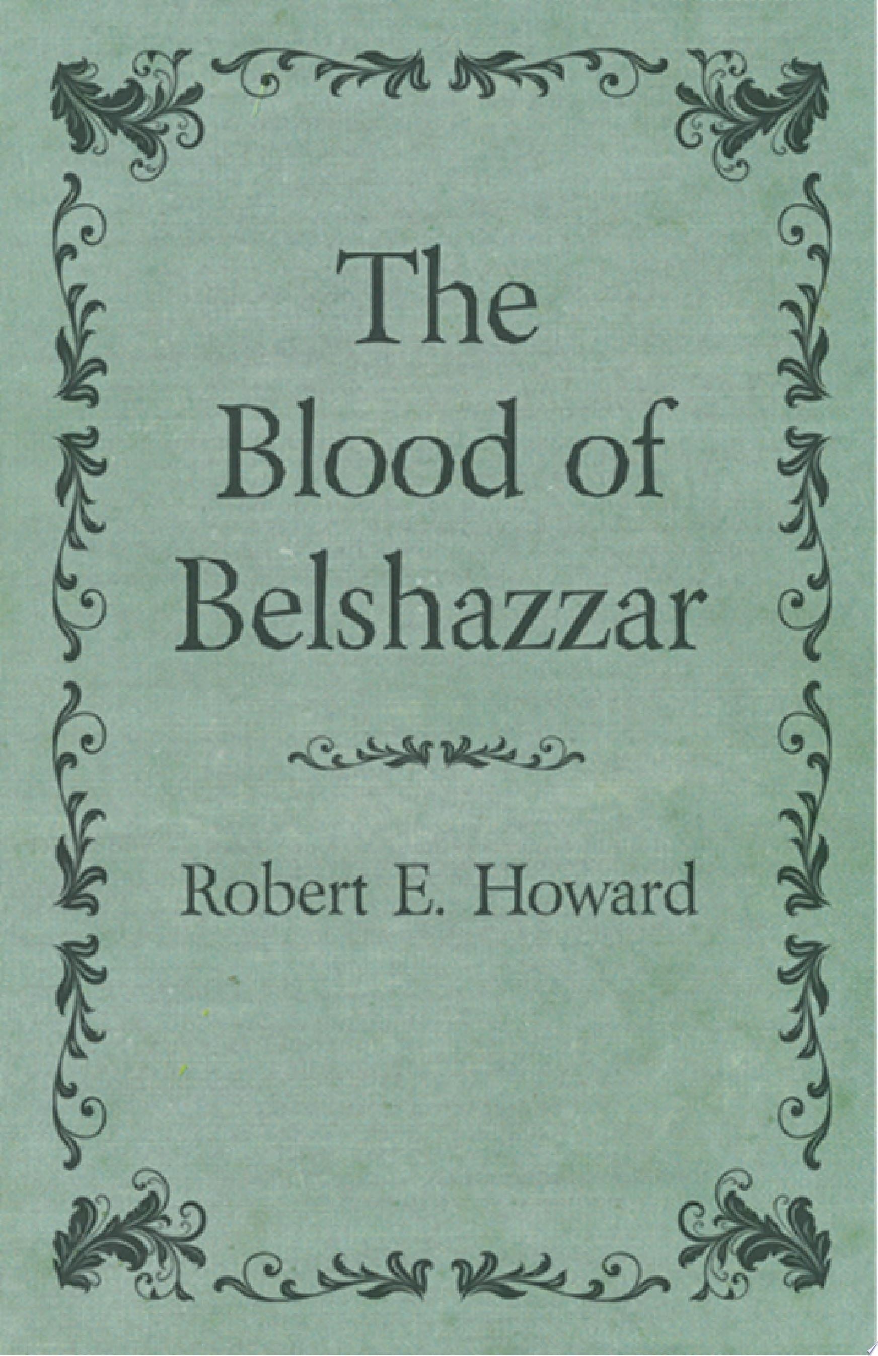 The Blood of Belshazzar