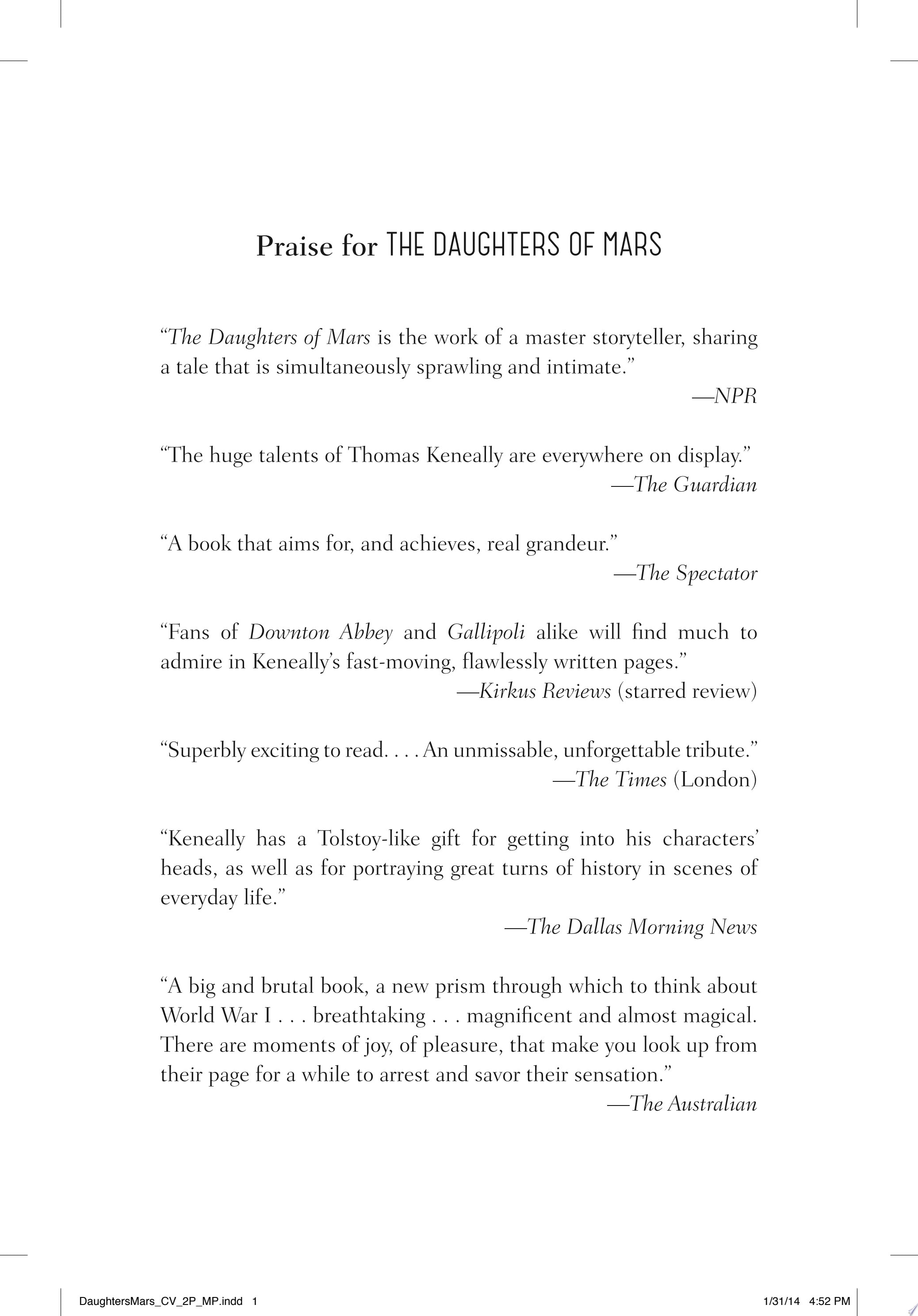 The Daughters of Mars