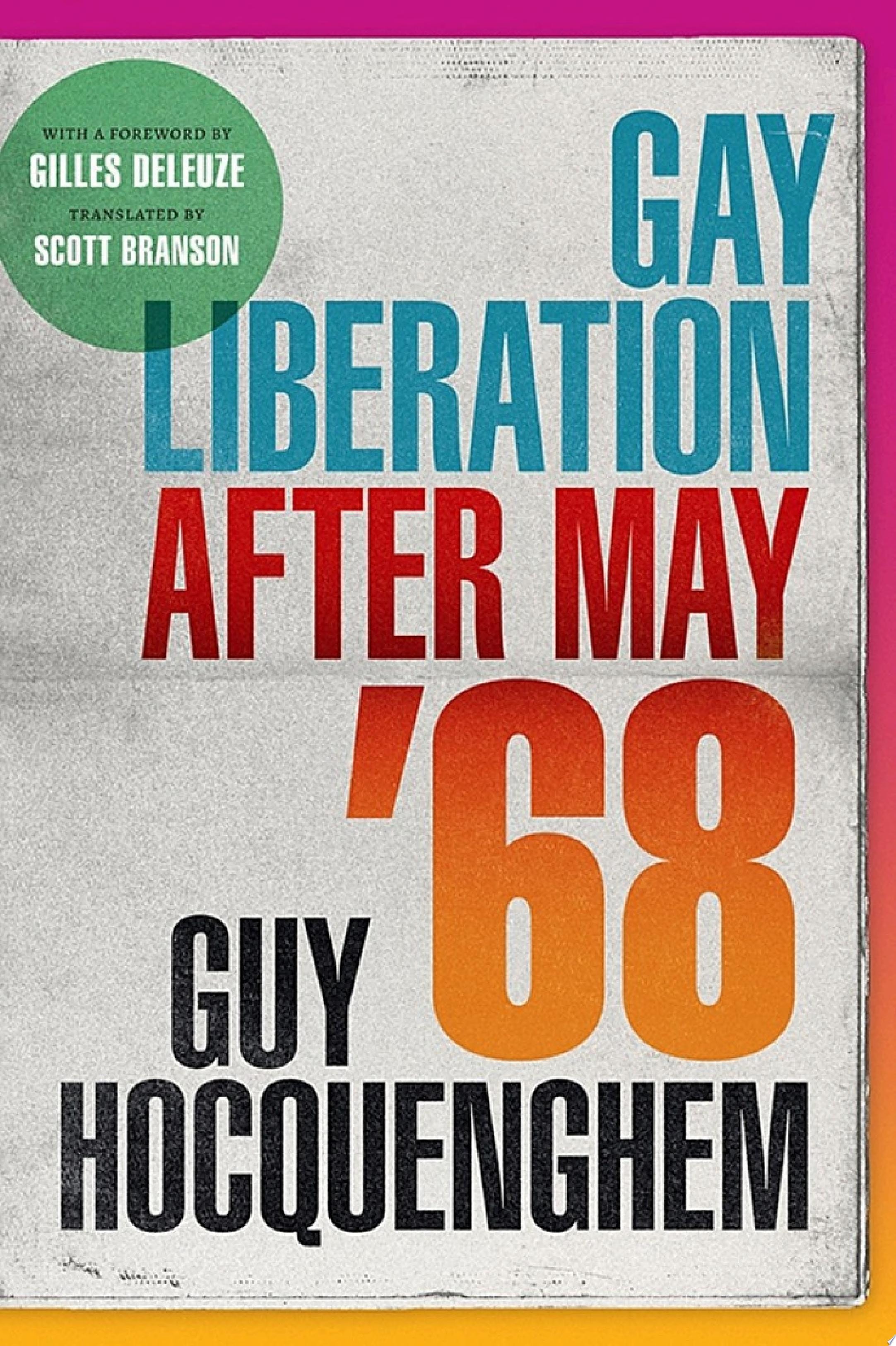 Gay Liberation after May '68