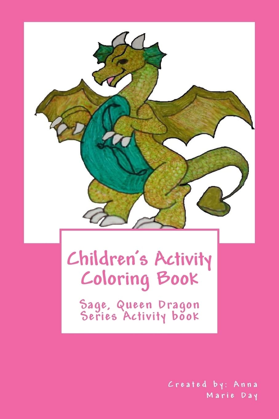 Children's Activity Coloring Book Sage, Queen Dragon Series