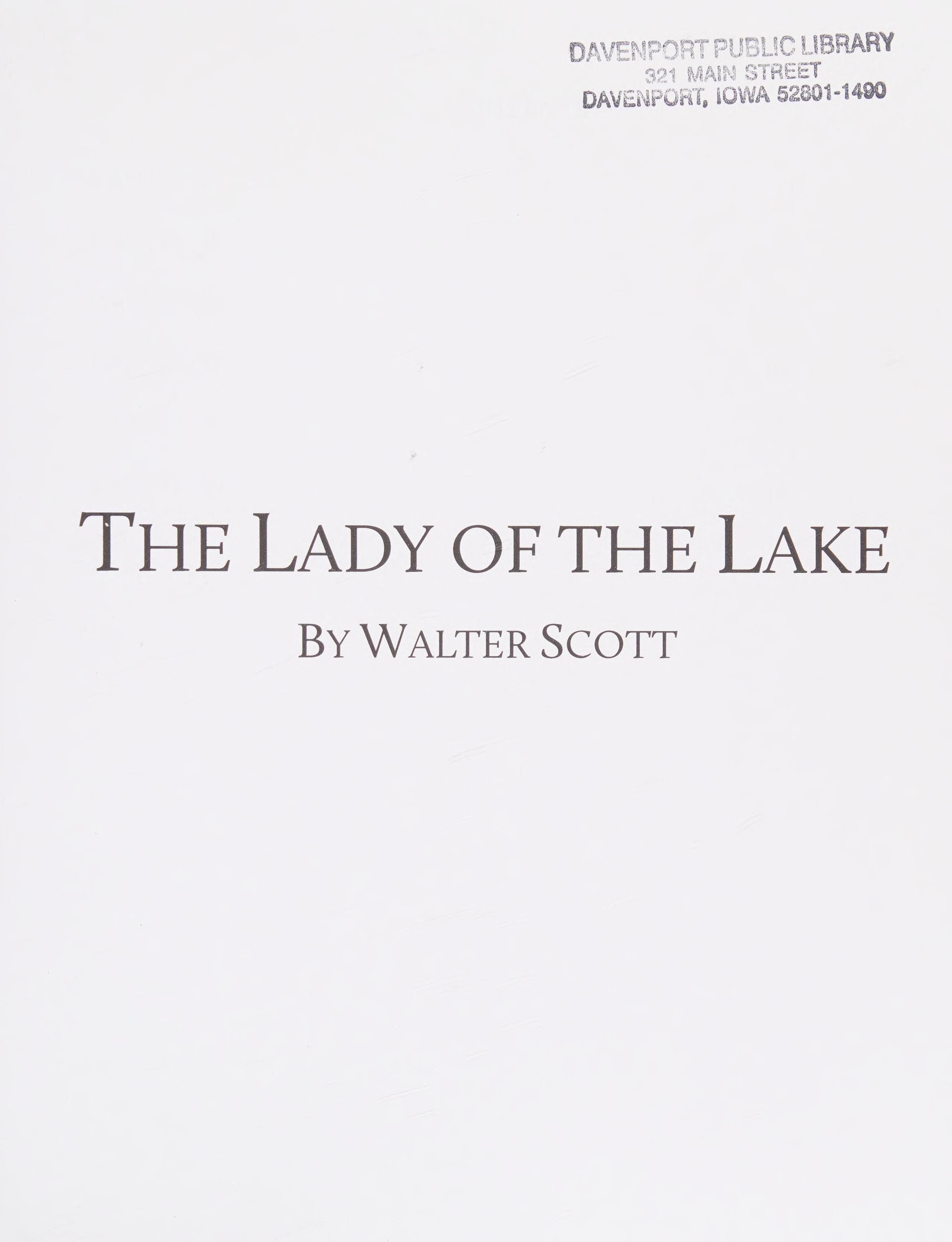 The Lady of the Lake