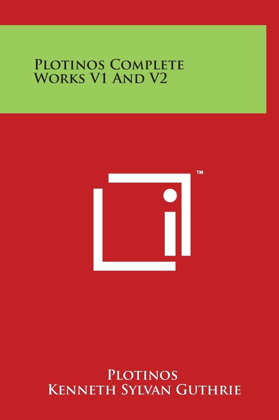 Plotinos Complete Works V1 and V2