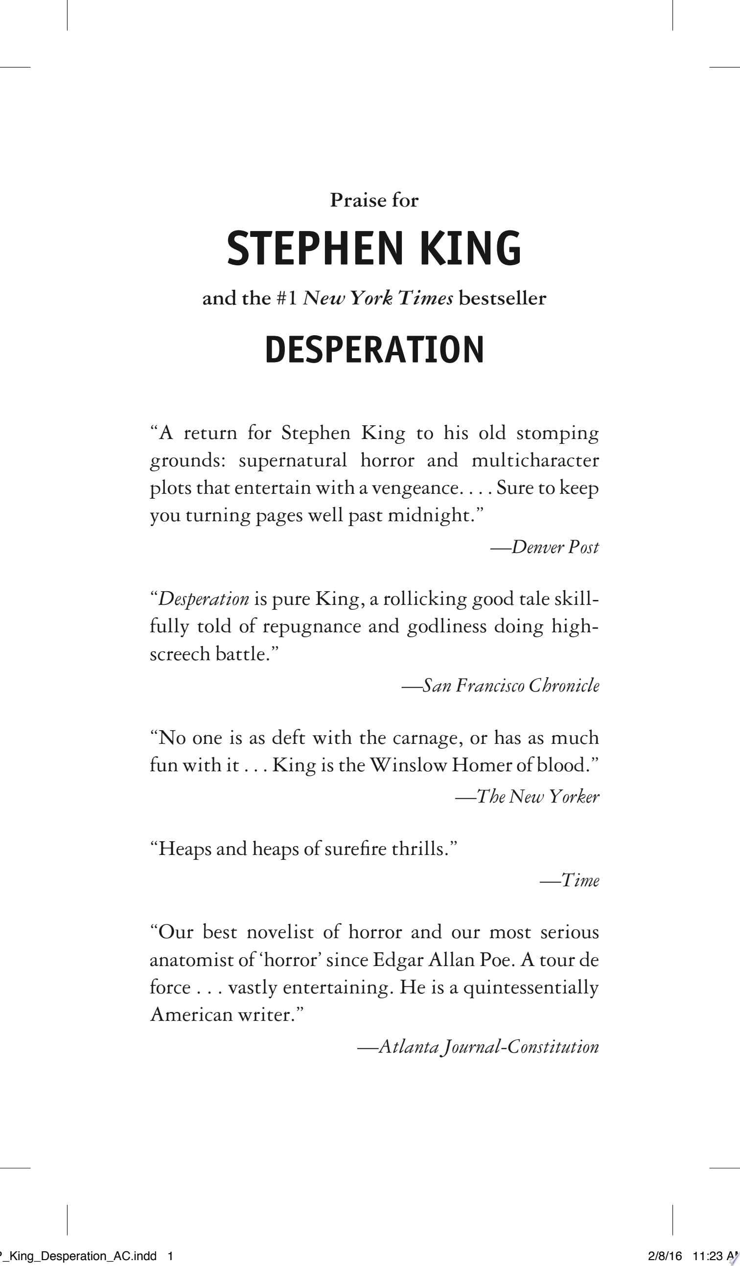 Desperation