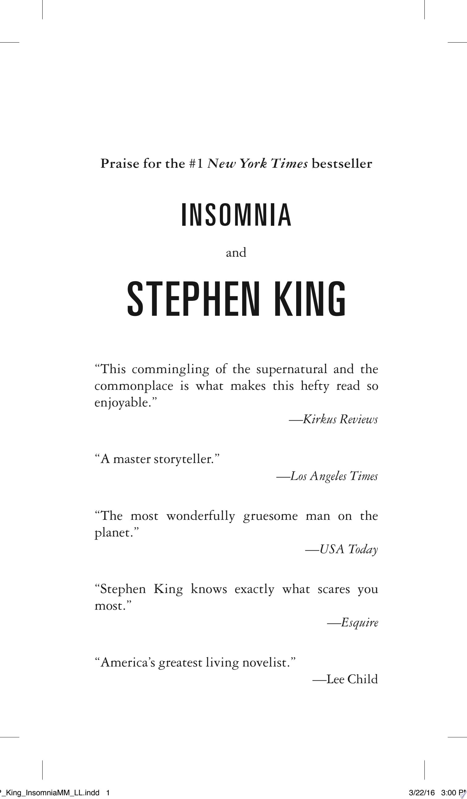 Insomnia