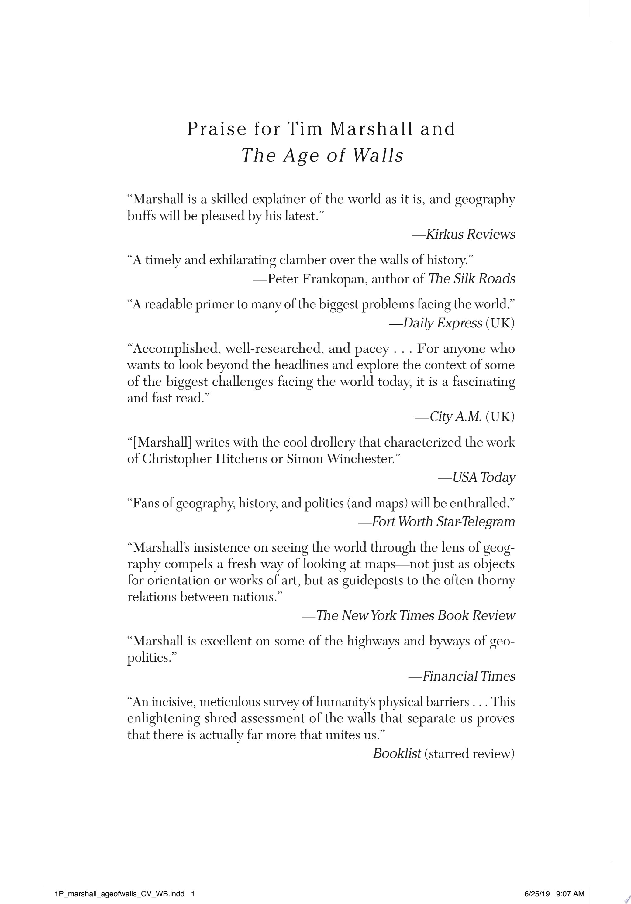 The Age of Walls
