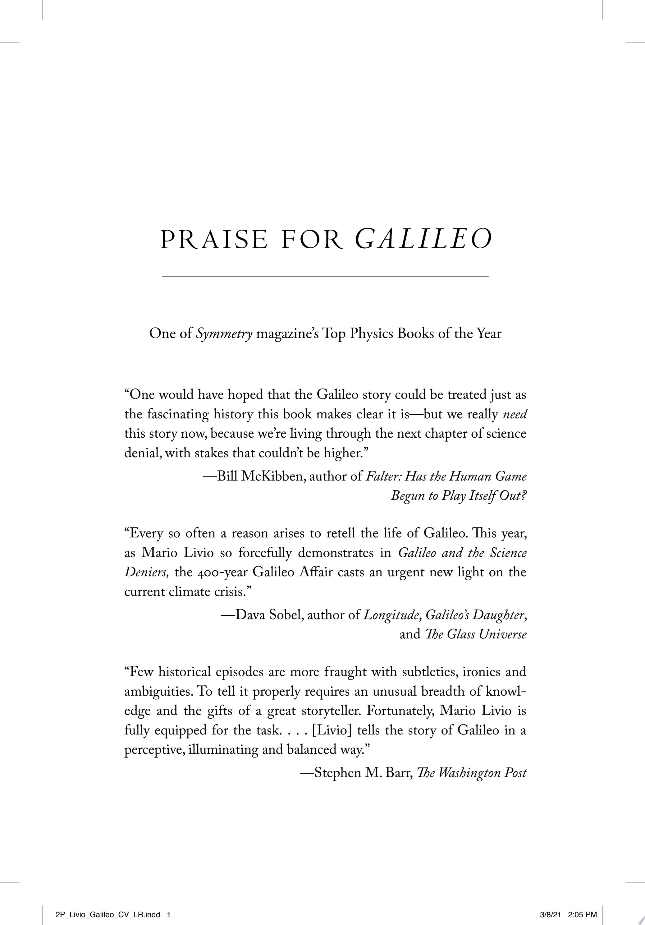 Galileo And the Science Deniers