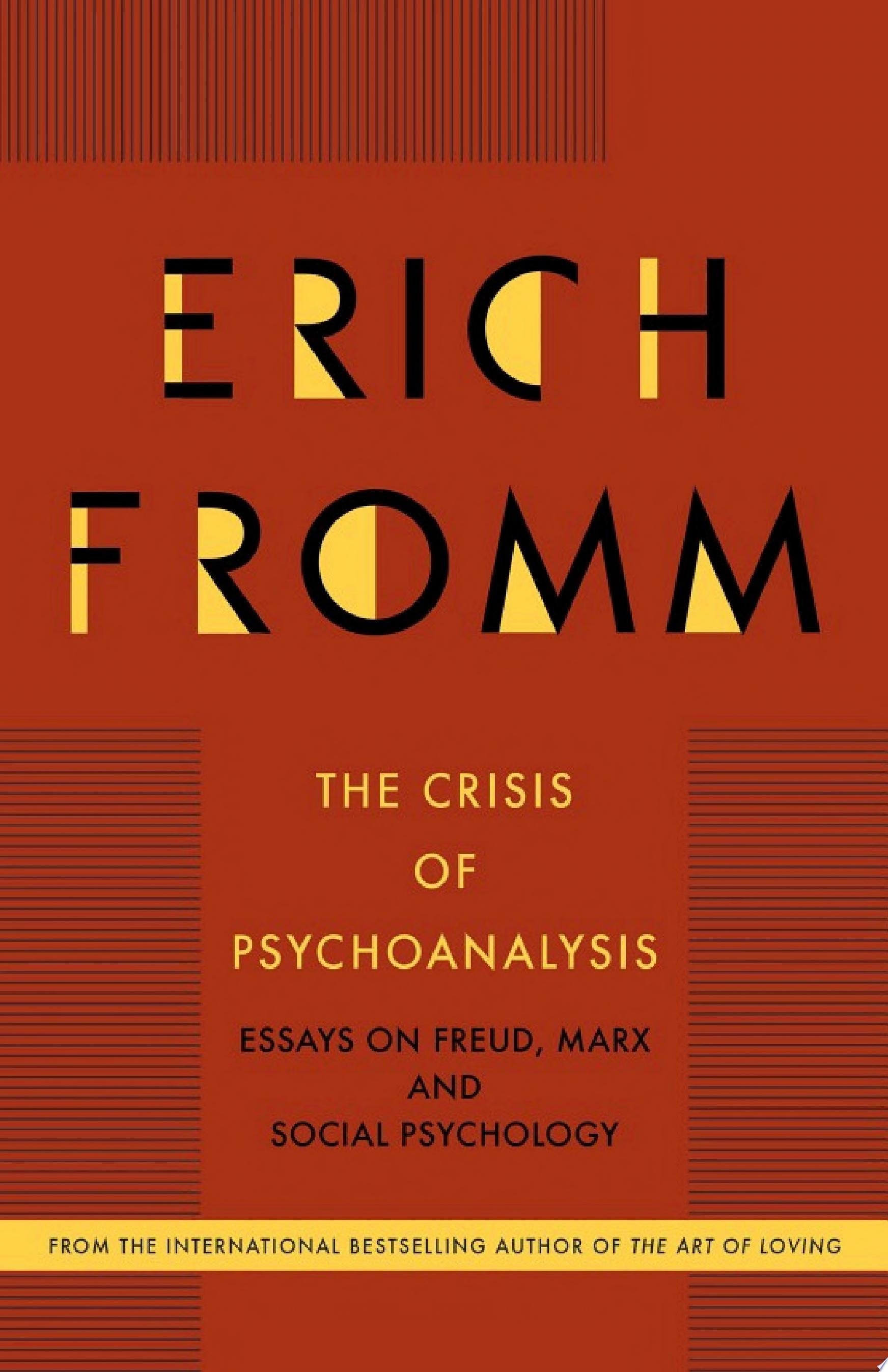 The Crisis of Psychoanalysis