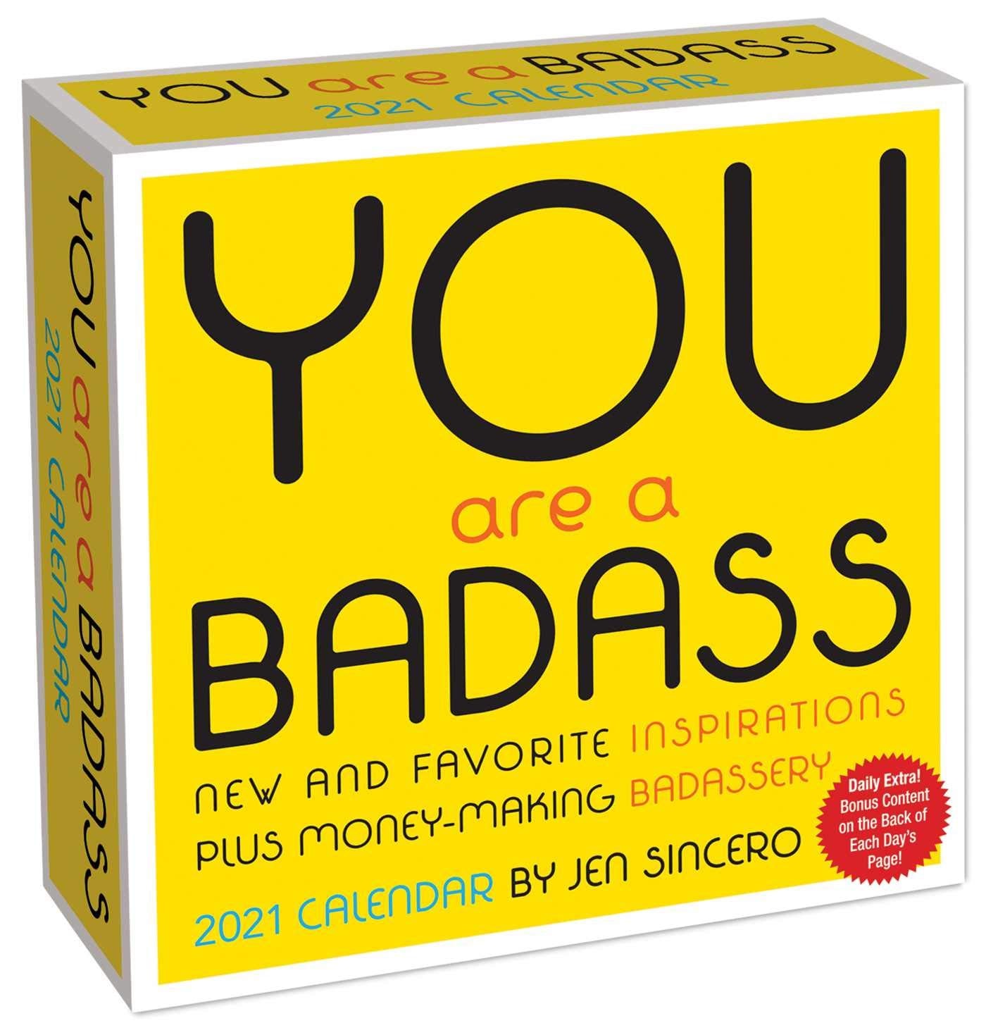You Are a Badass 2021 Day-To-Day Calendar