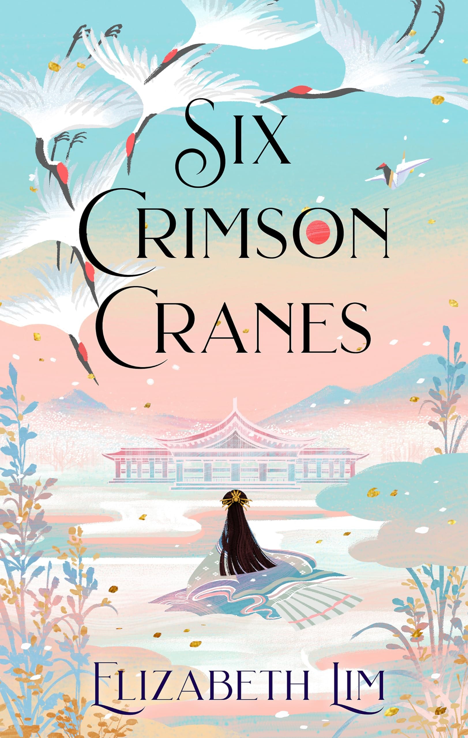 Six Crimson Cranes