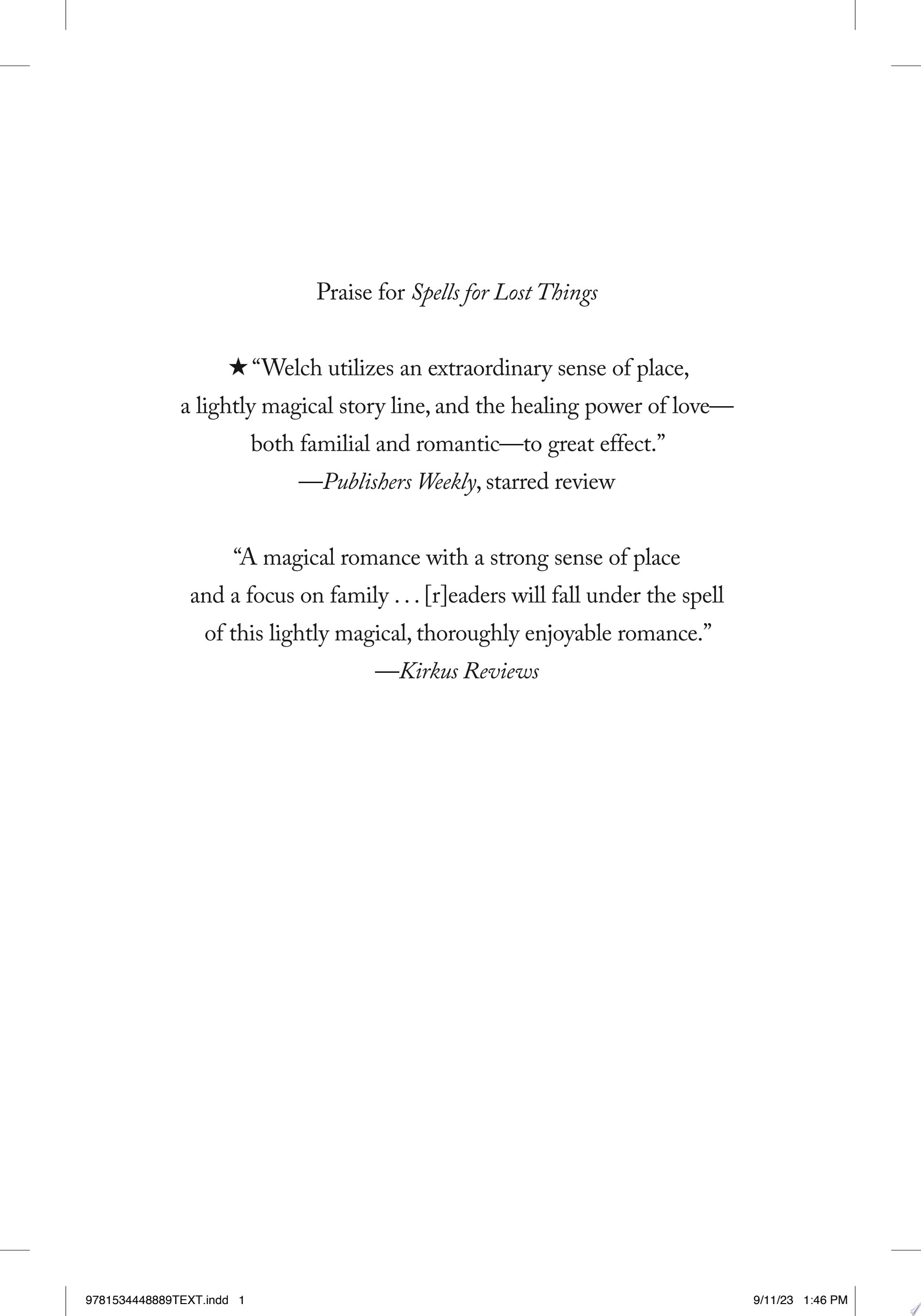 Spells for Lost Things