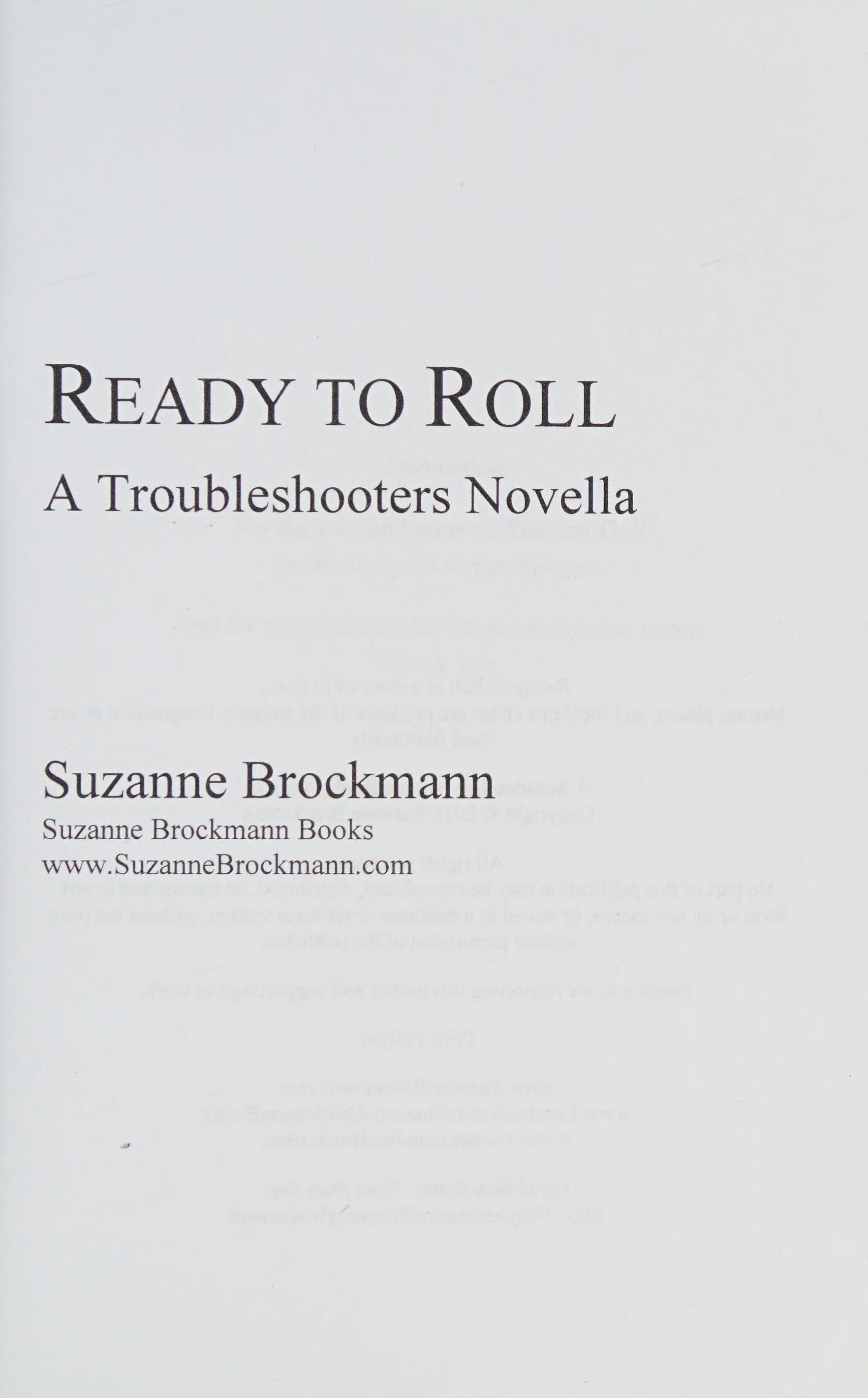 Ready to Roll A Troubleshooters Novella