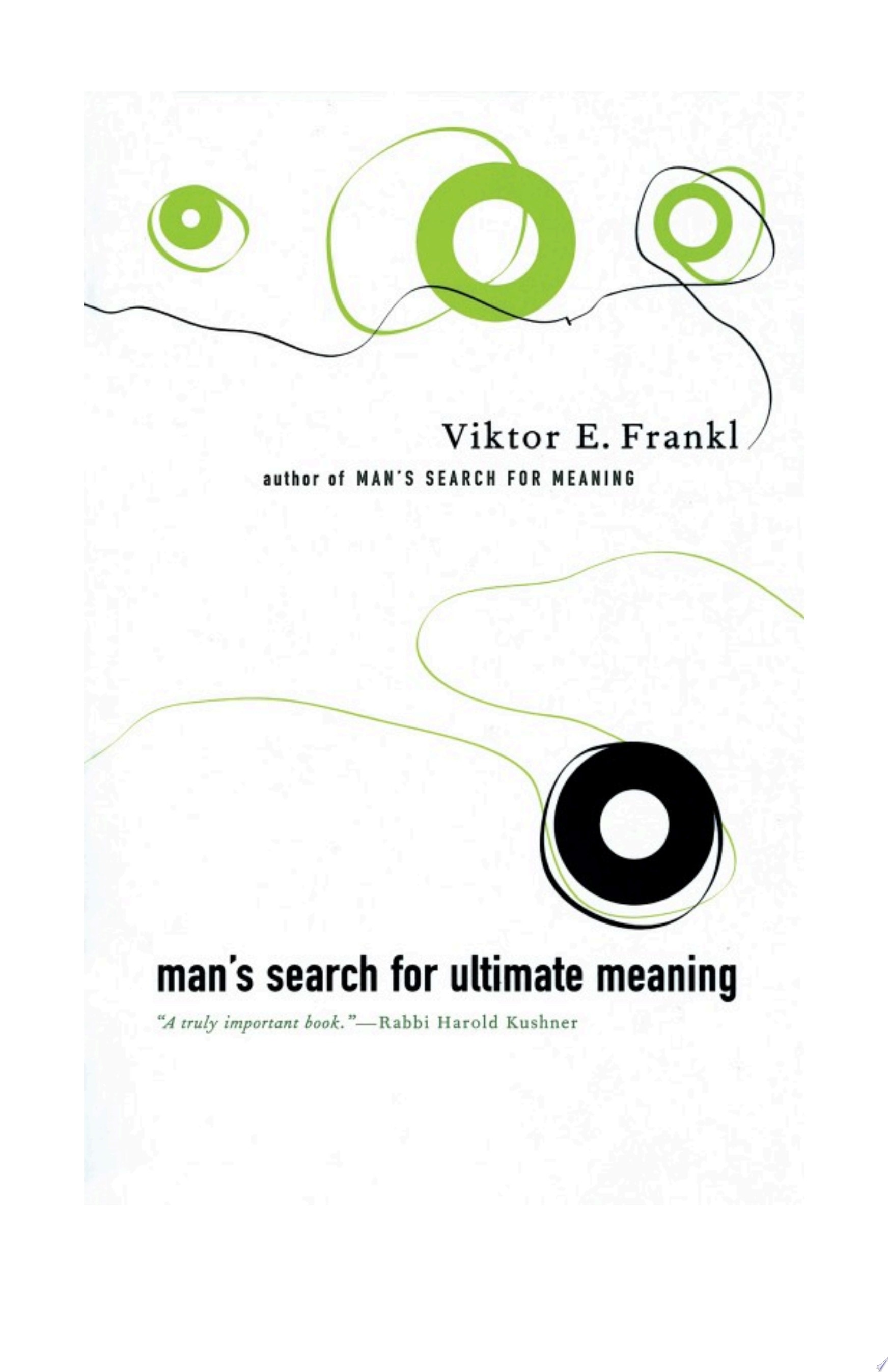 Man's Search for Ultimate Meaning