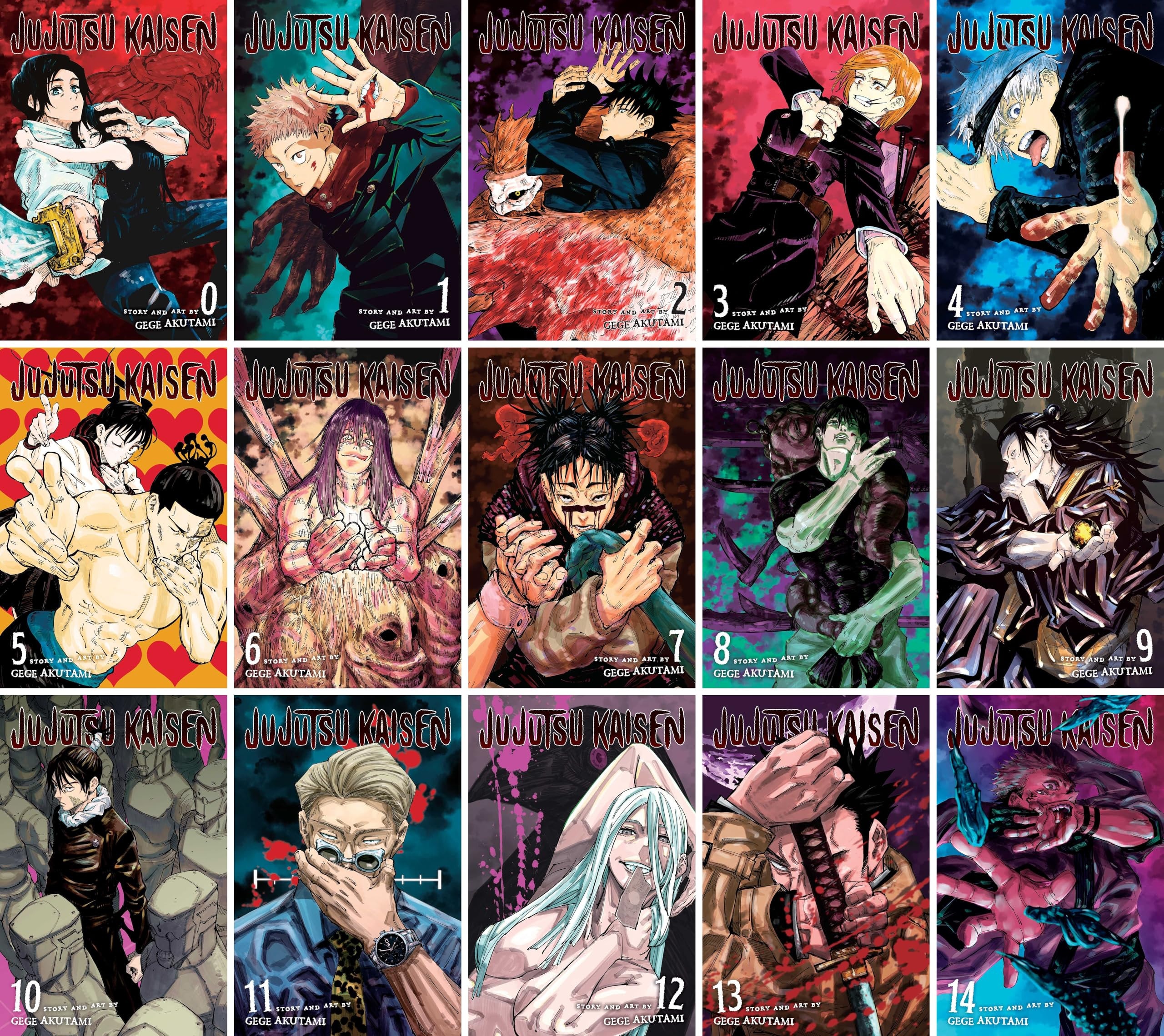 Jujutsu Kaisen (Vol. 15-27, 13 Books) Manga Series Set by Gege Akutami (Vol. 15-27)
