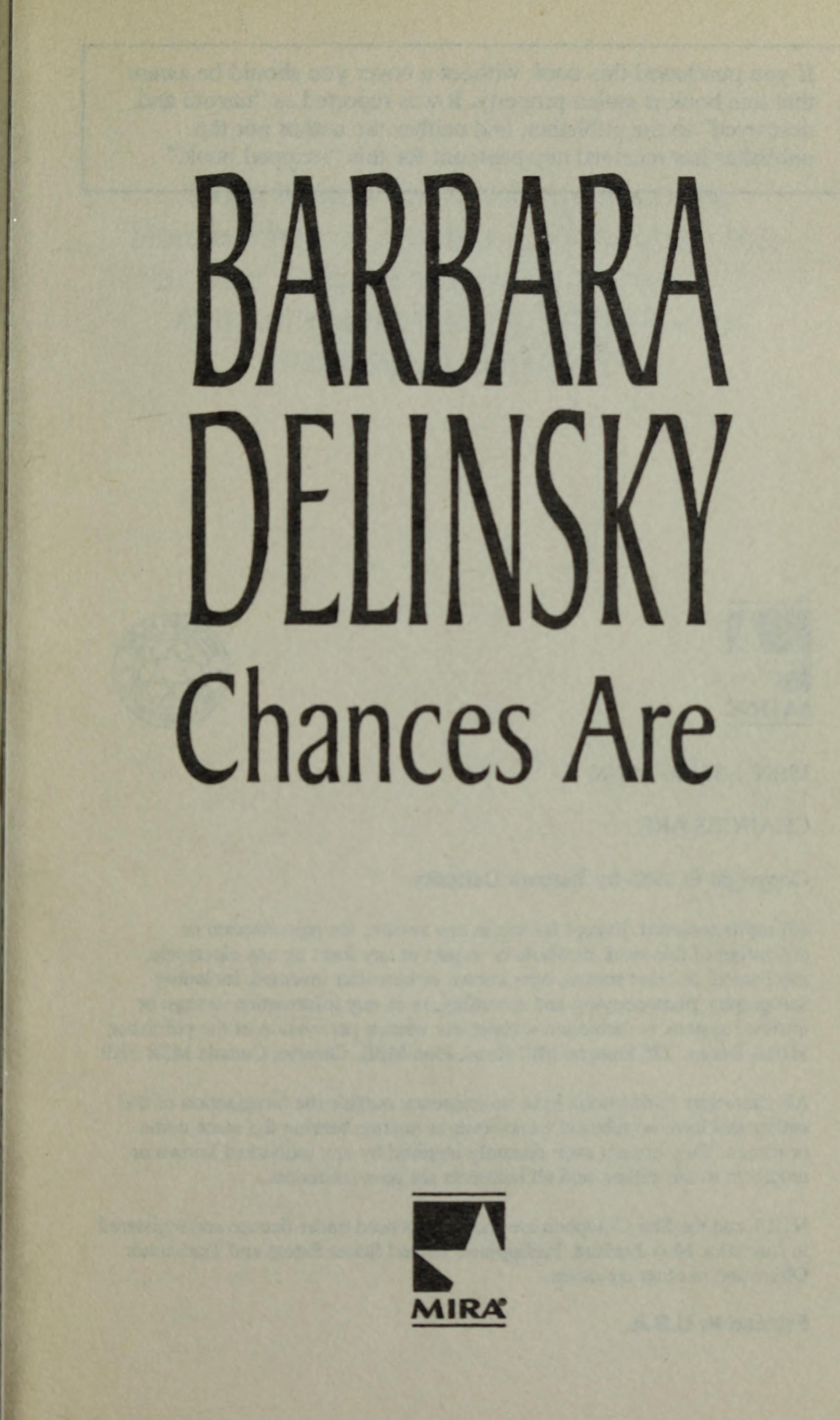 Chances are