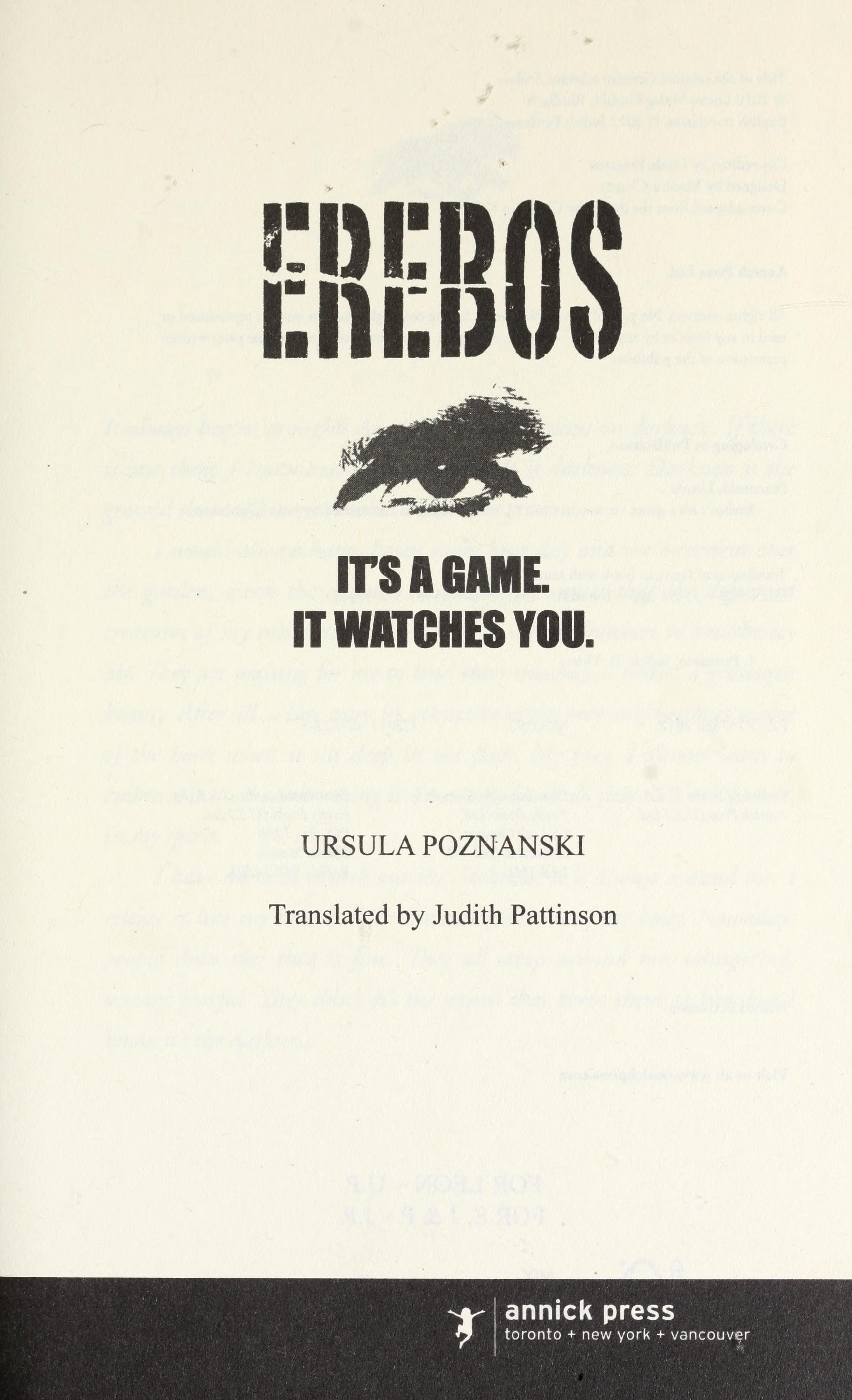Erebos It's a Game. It Watches You