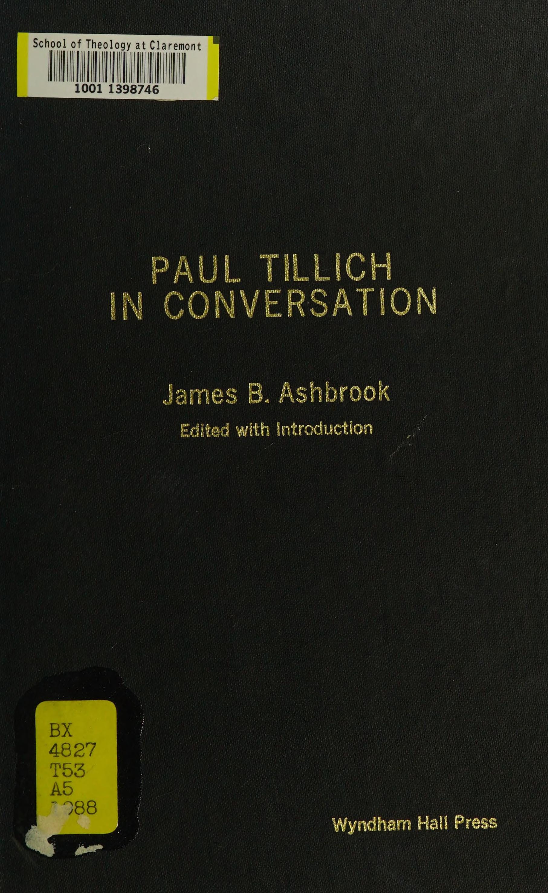 Paul Tillich in Conversation Psychotherapy... Religion... Culture... History... Psychology