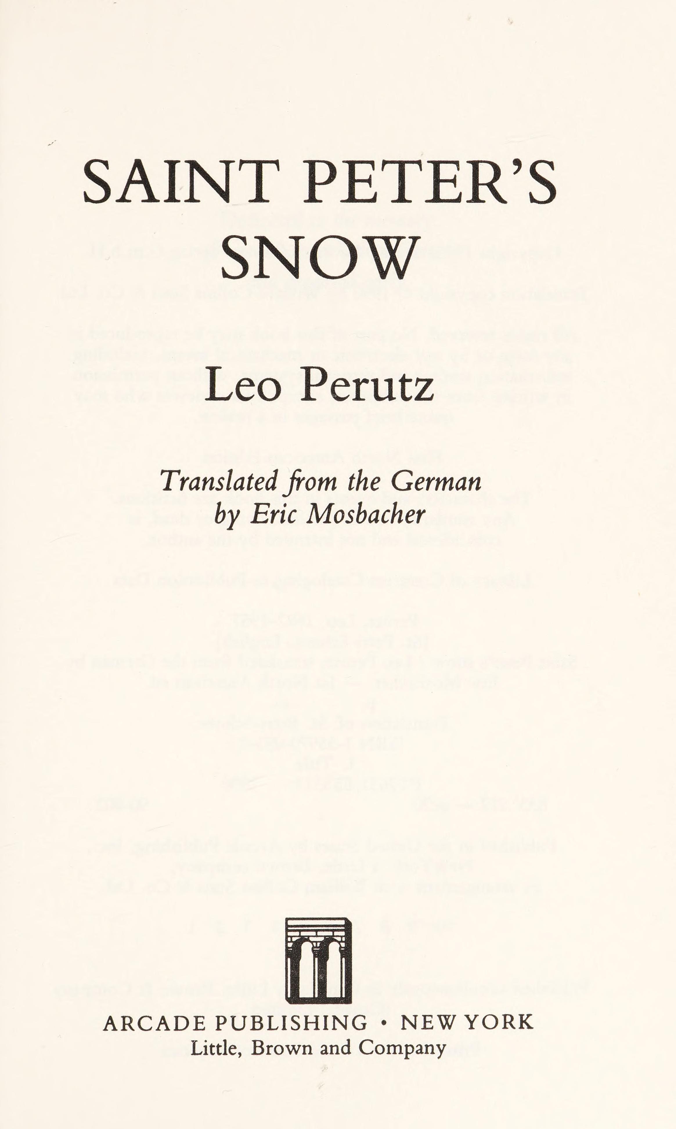 Saint Peter's Snow