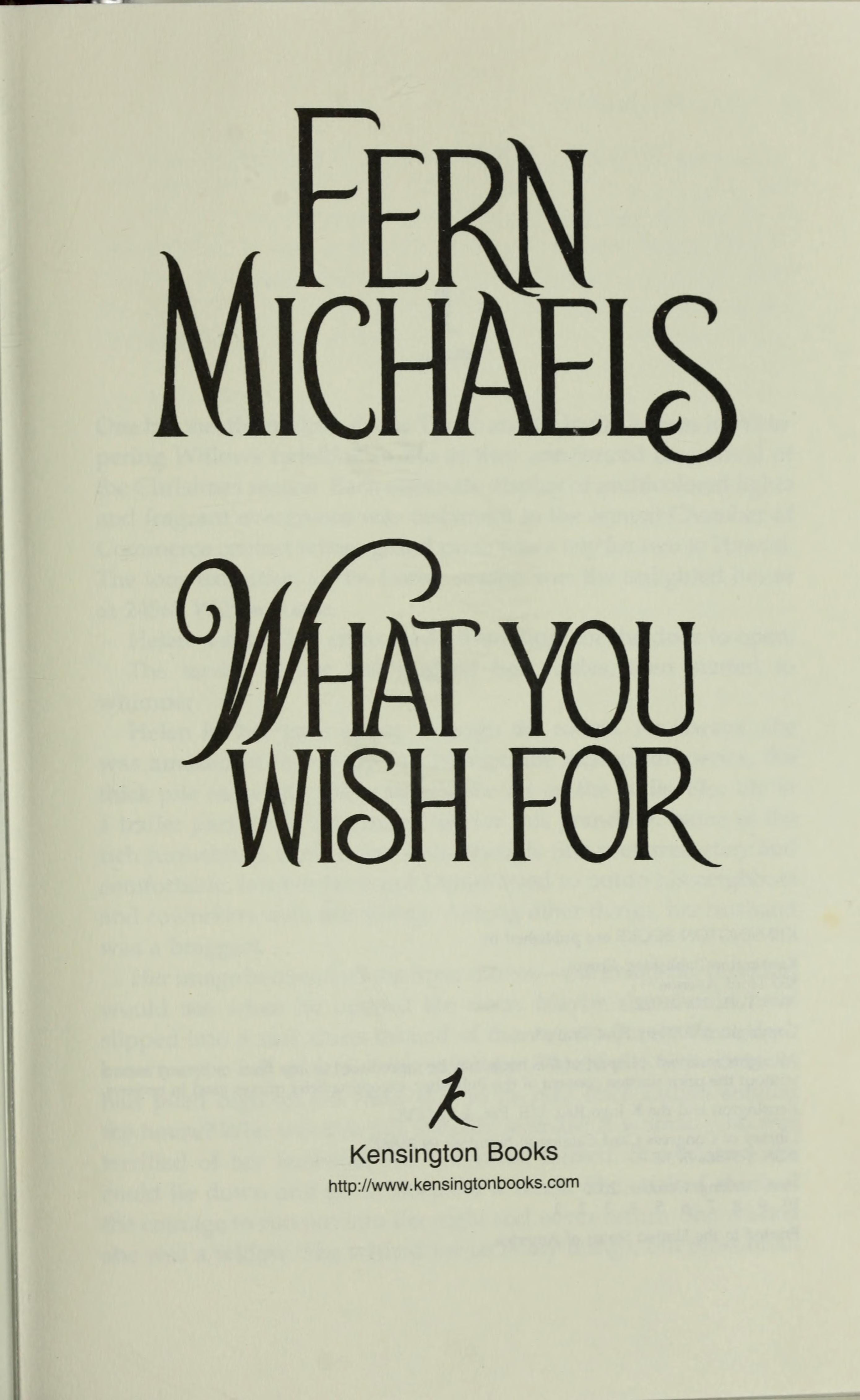 What You Wish For